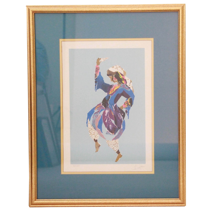 Limited Edition Signed "Dancer" Serigraph by Judith Yellin