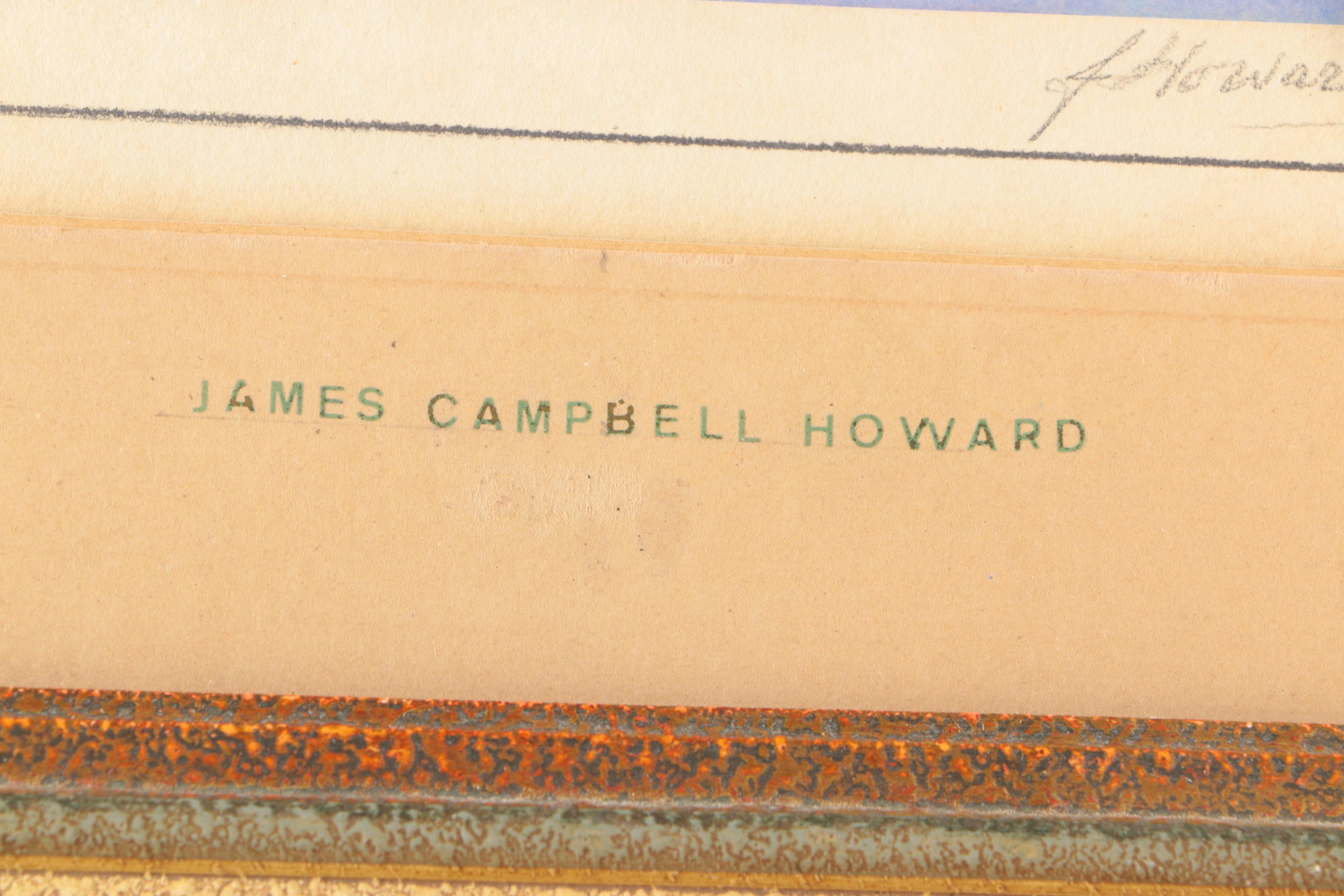 James Campbell Howard Gouache and Watercolor Painting of Boats