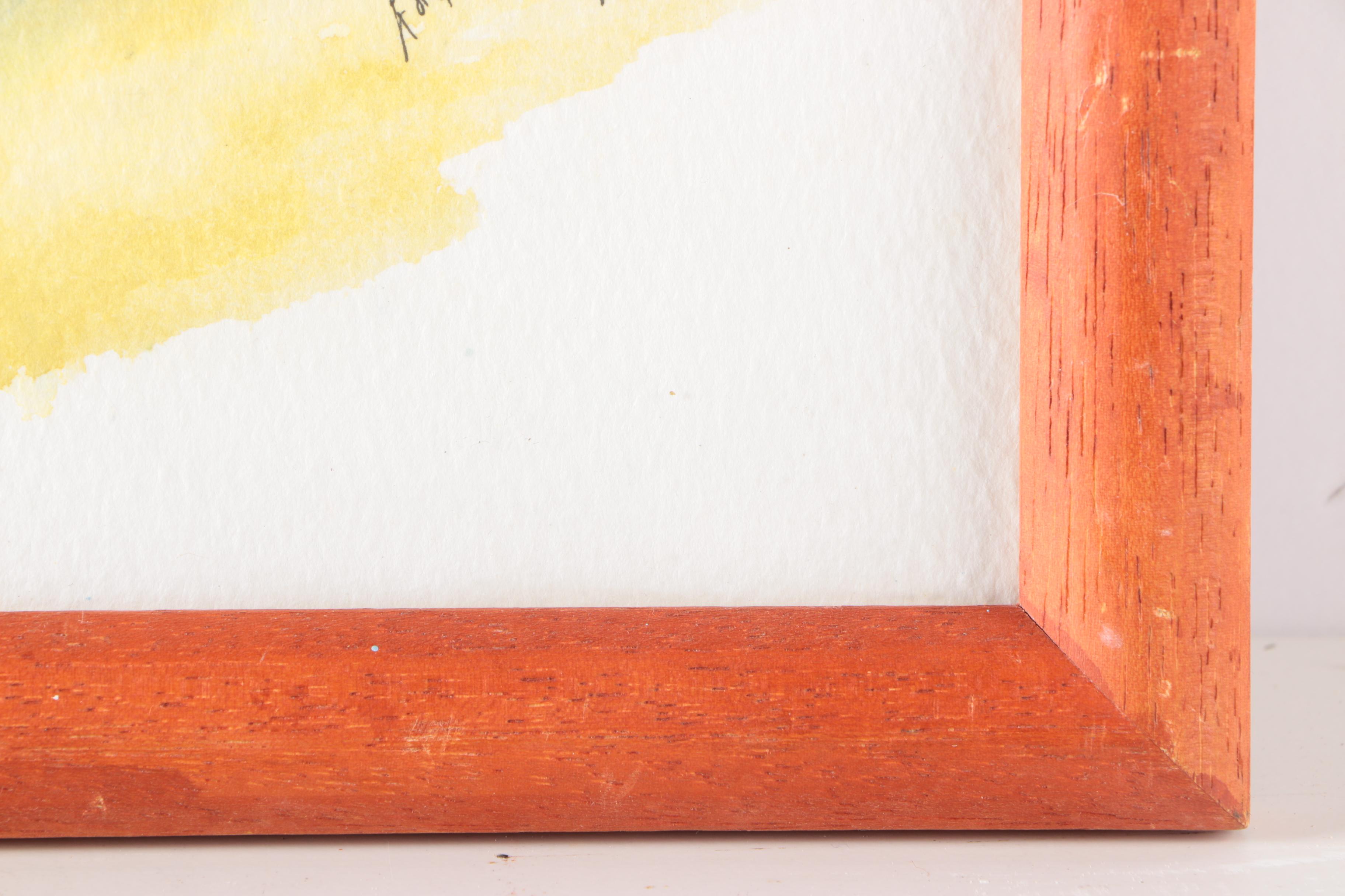 2001 Lora Williams Ink and Watercolor "Fontana di Trevi, Roma"