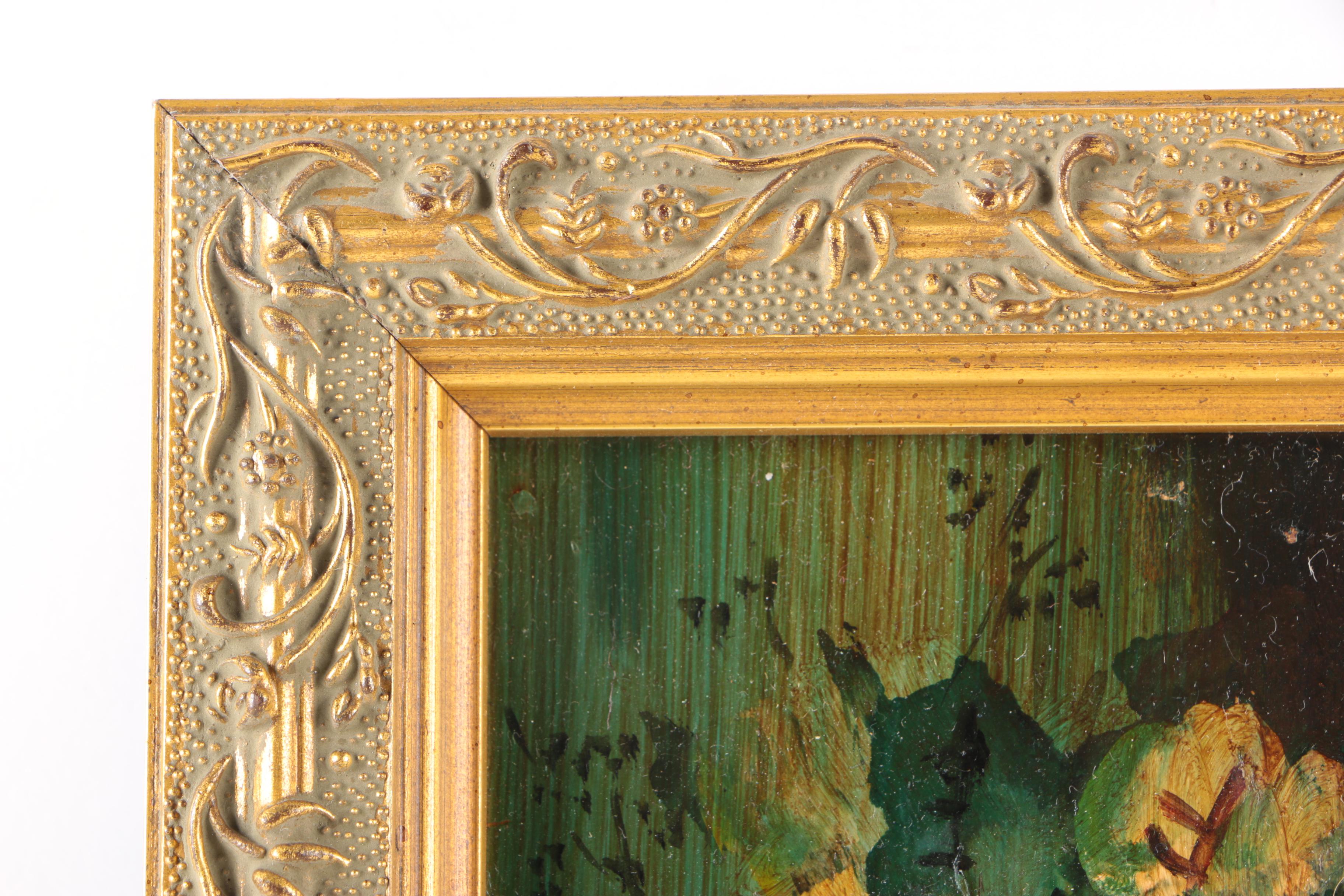 Oil Paintings on Board of Garden Roses