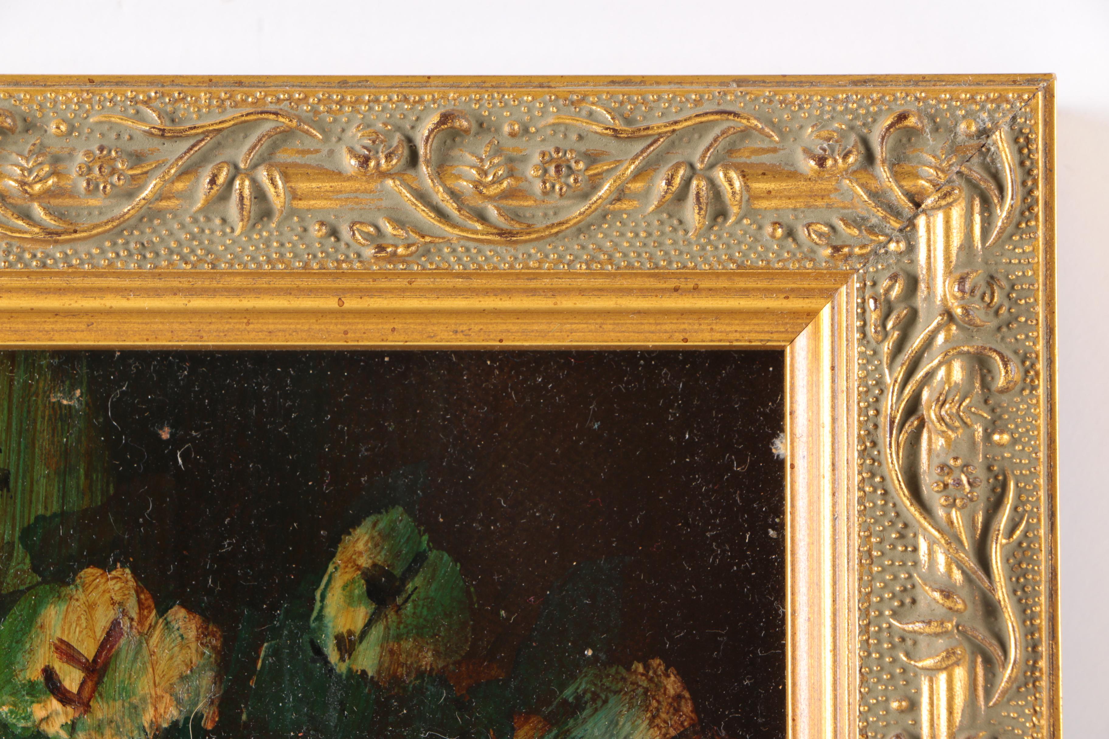 Oil Paintings on Board of Garden Roses