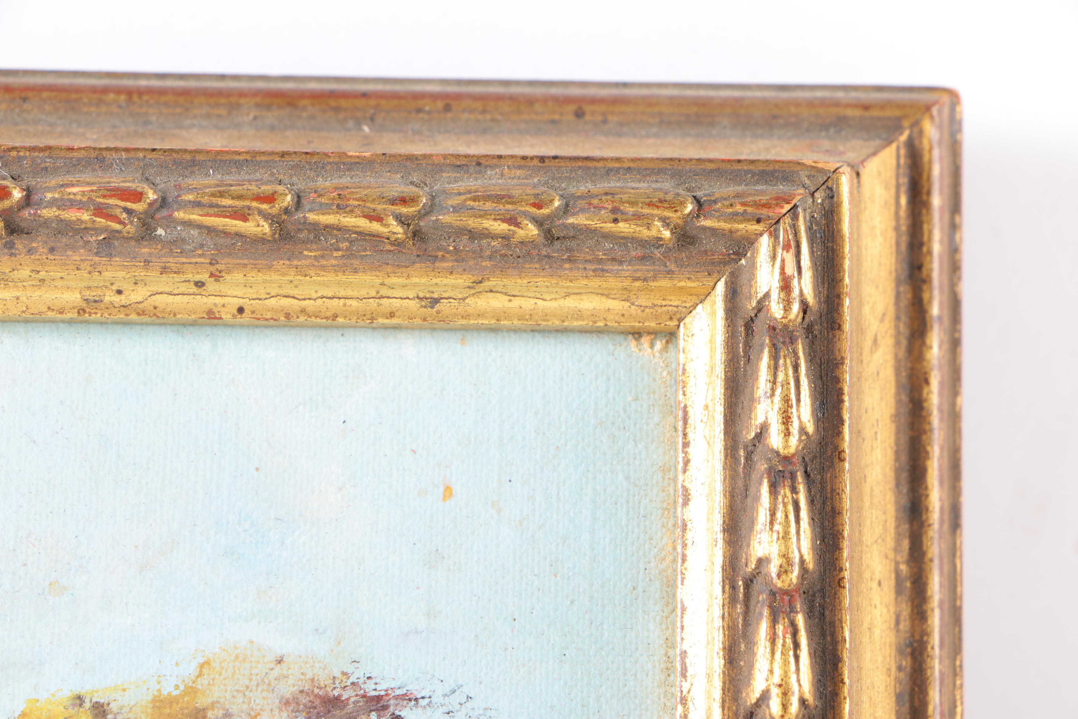 Oil Painting of Winter Landscape