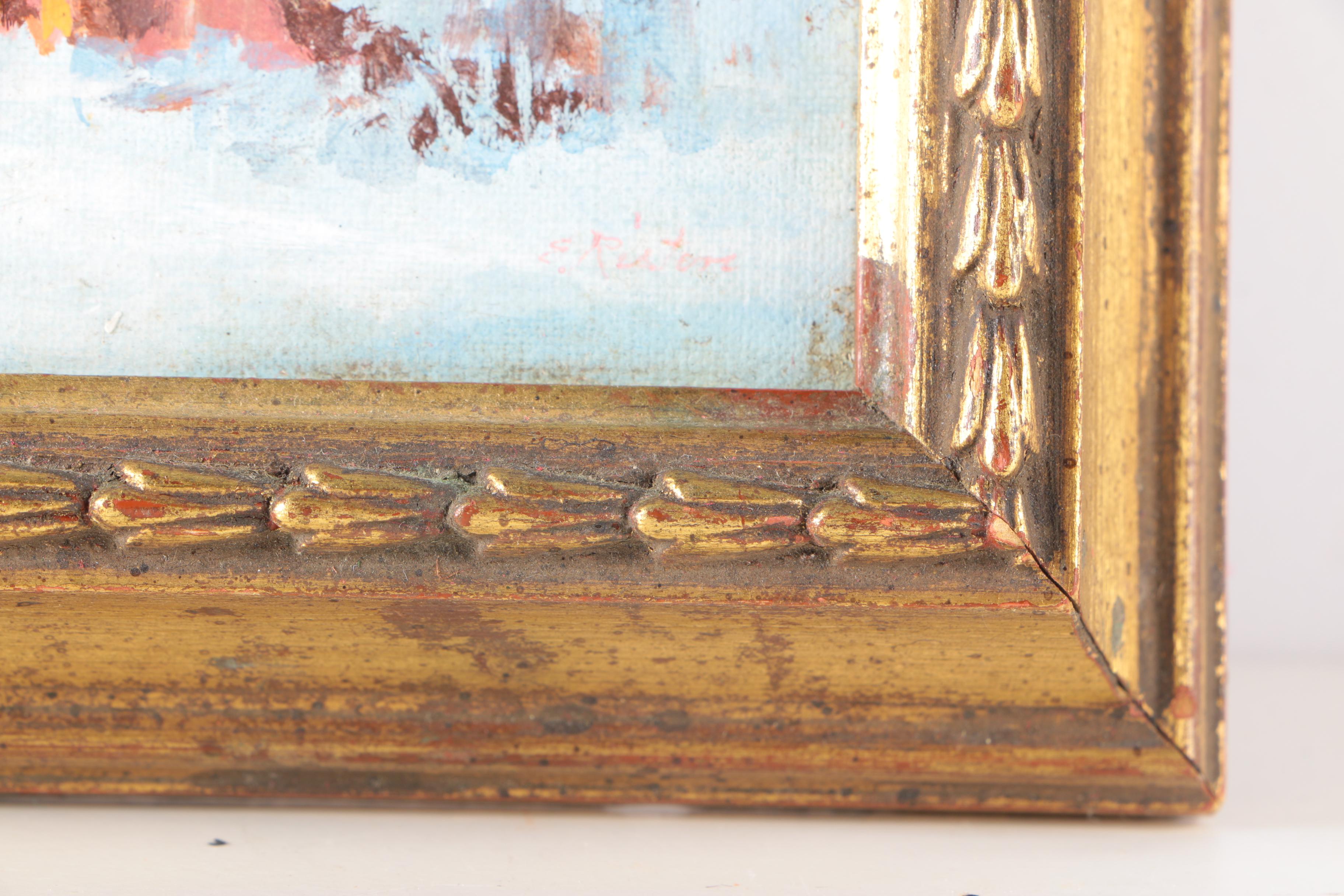 Oil Painting of Winter Landscape