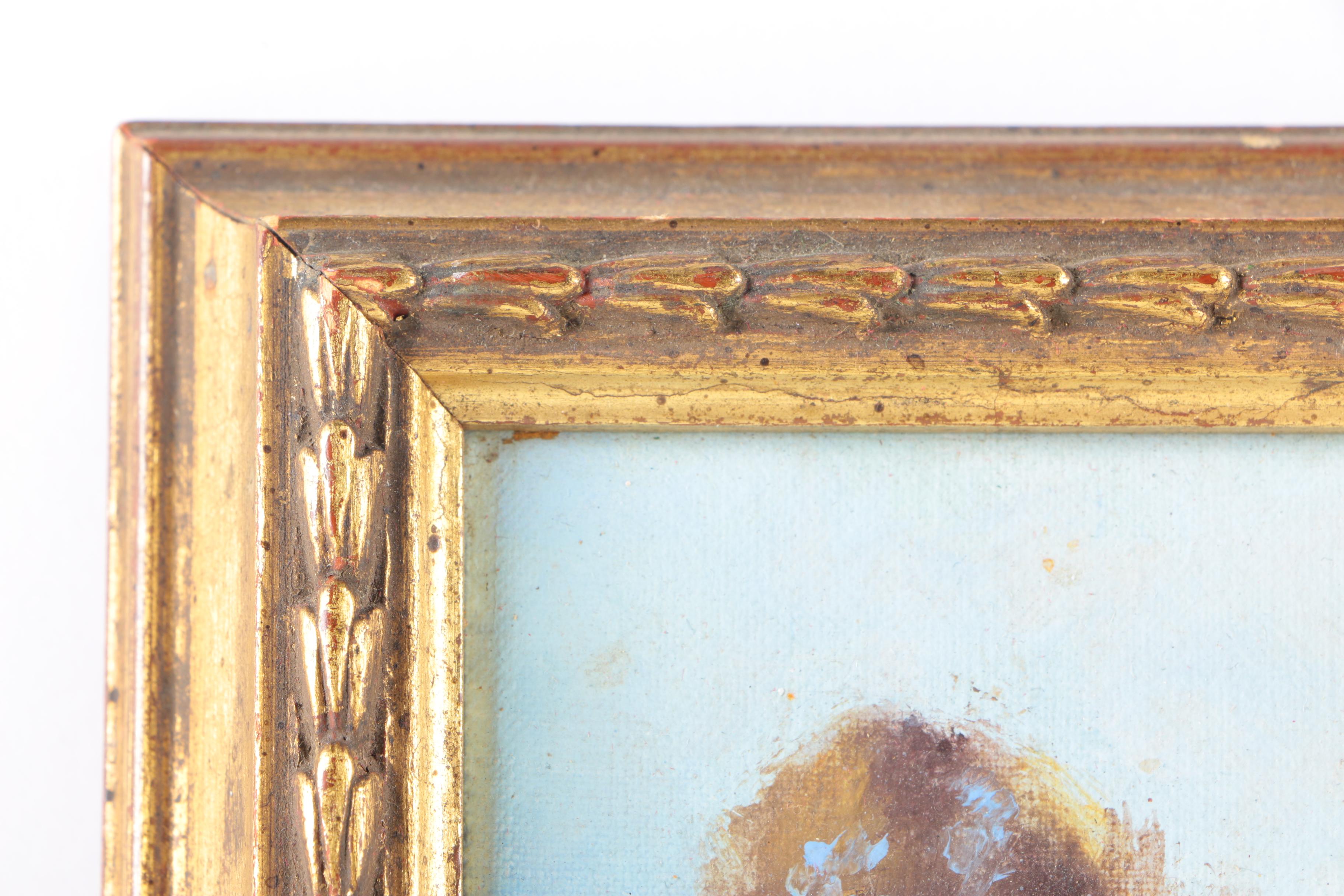 Oil Painting of Winter Landscape