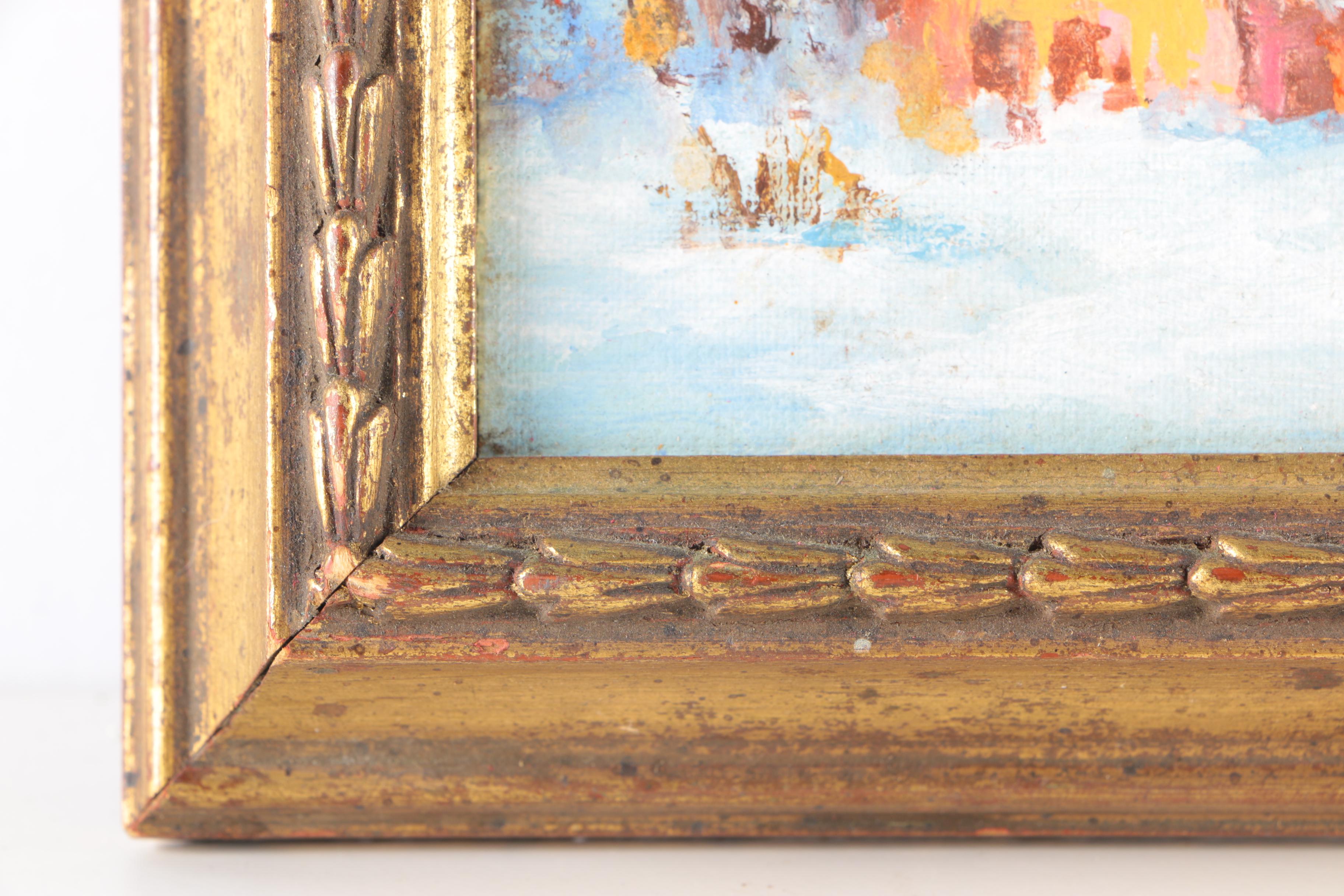 Oil Painting of Winter Landscape