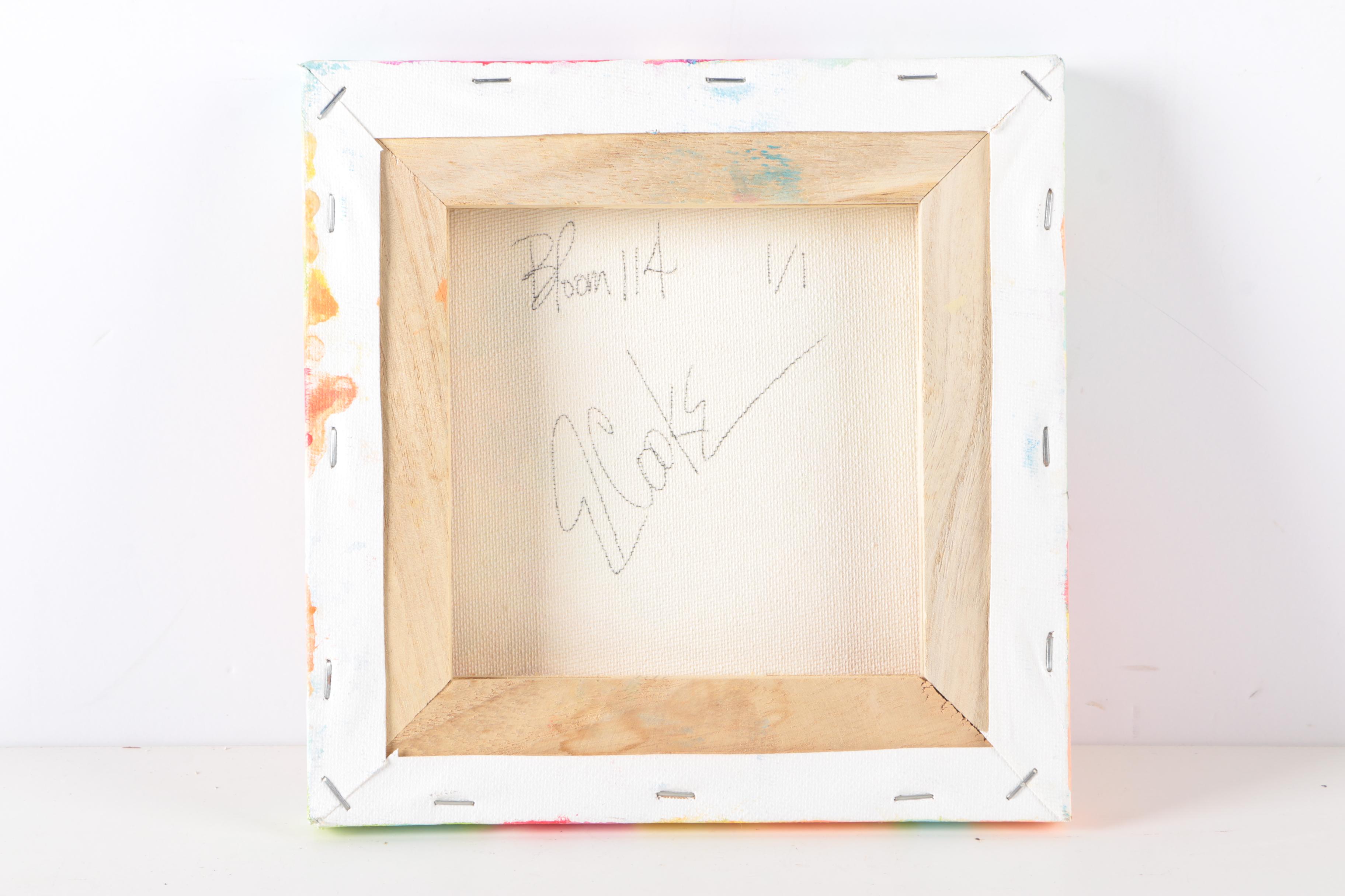 Elis Cooke Acrylic Paintings on Canvas "Blossoming 117" and "Bloom 114"