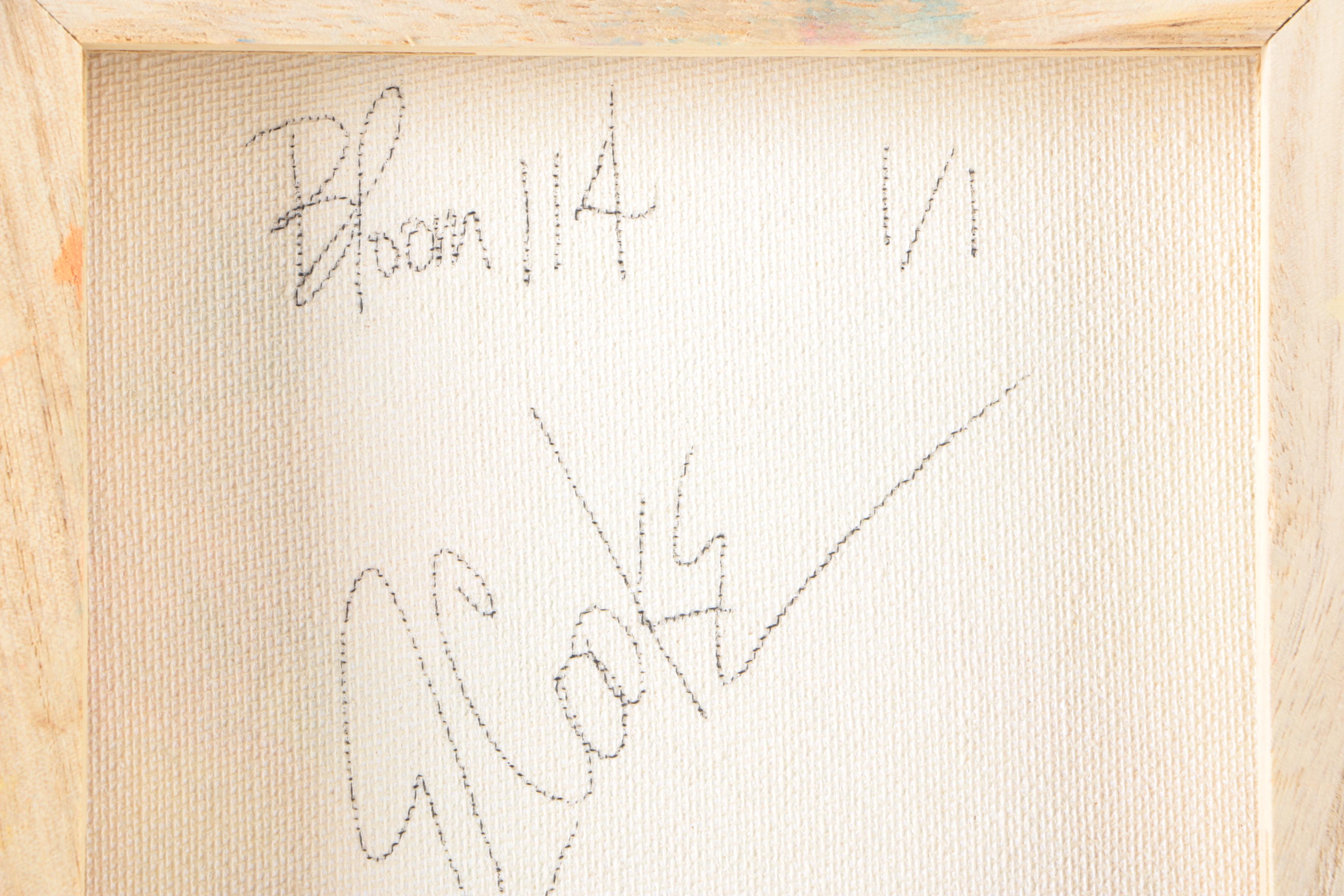 Elis Cooke Acrylic Paintings on Canvas "Blossoming 117" and "Bloom 114"