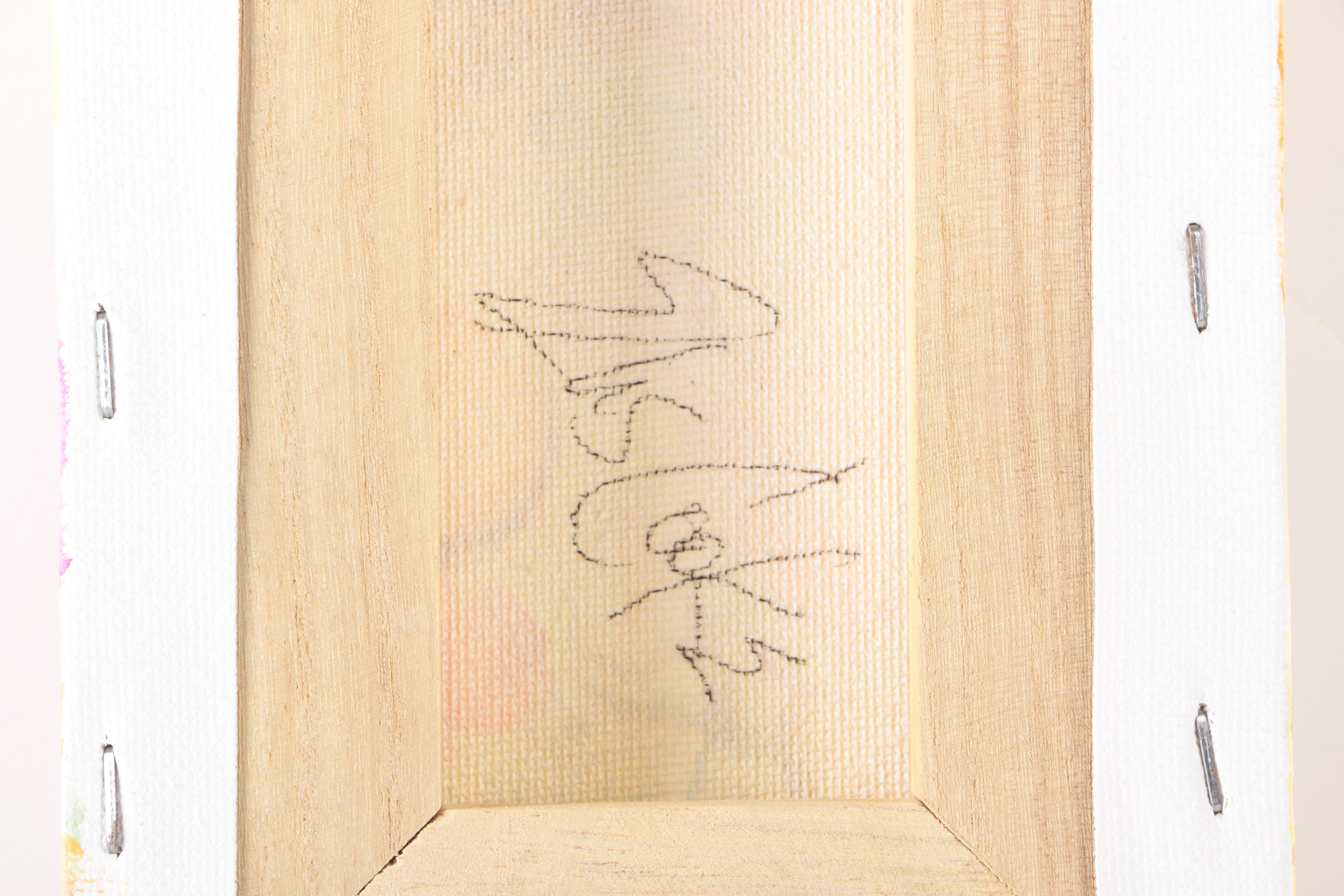 Elis Cooke Acrylic Paintings on Canvas "Blossoming 117" and "Bloom 114"