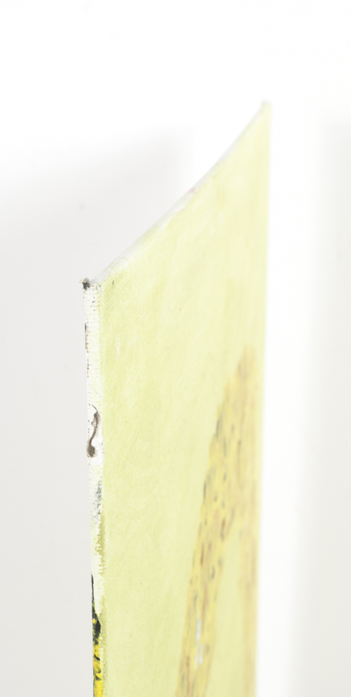 A. B. Carles Mixed Media Painting on Canvas Panel "Behive"