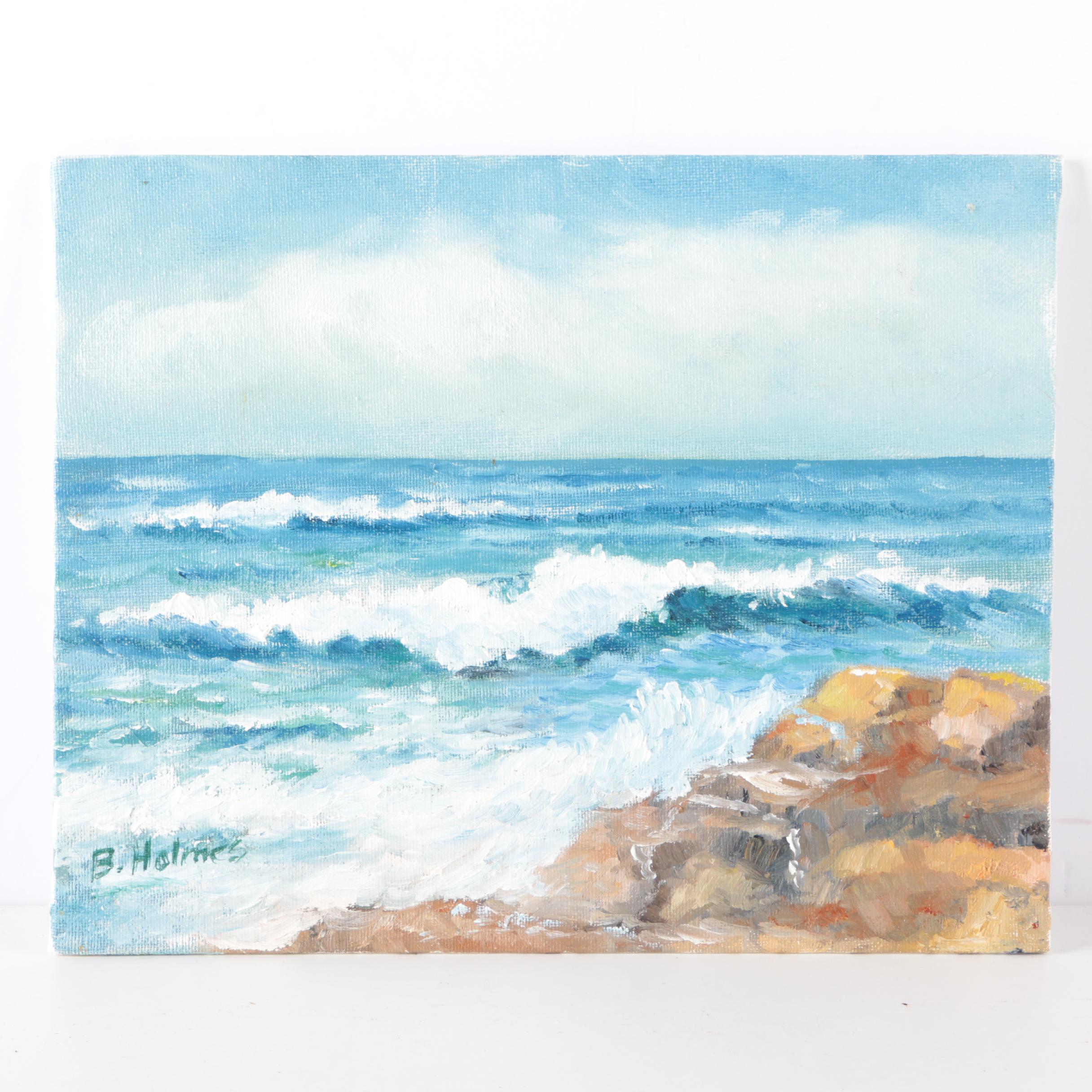 Byron Holmes Oil Painting "Carmel Beach"