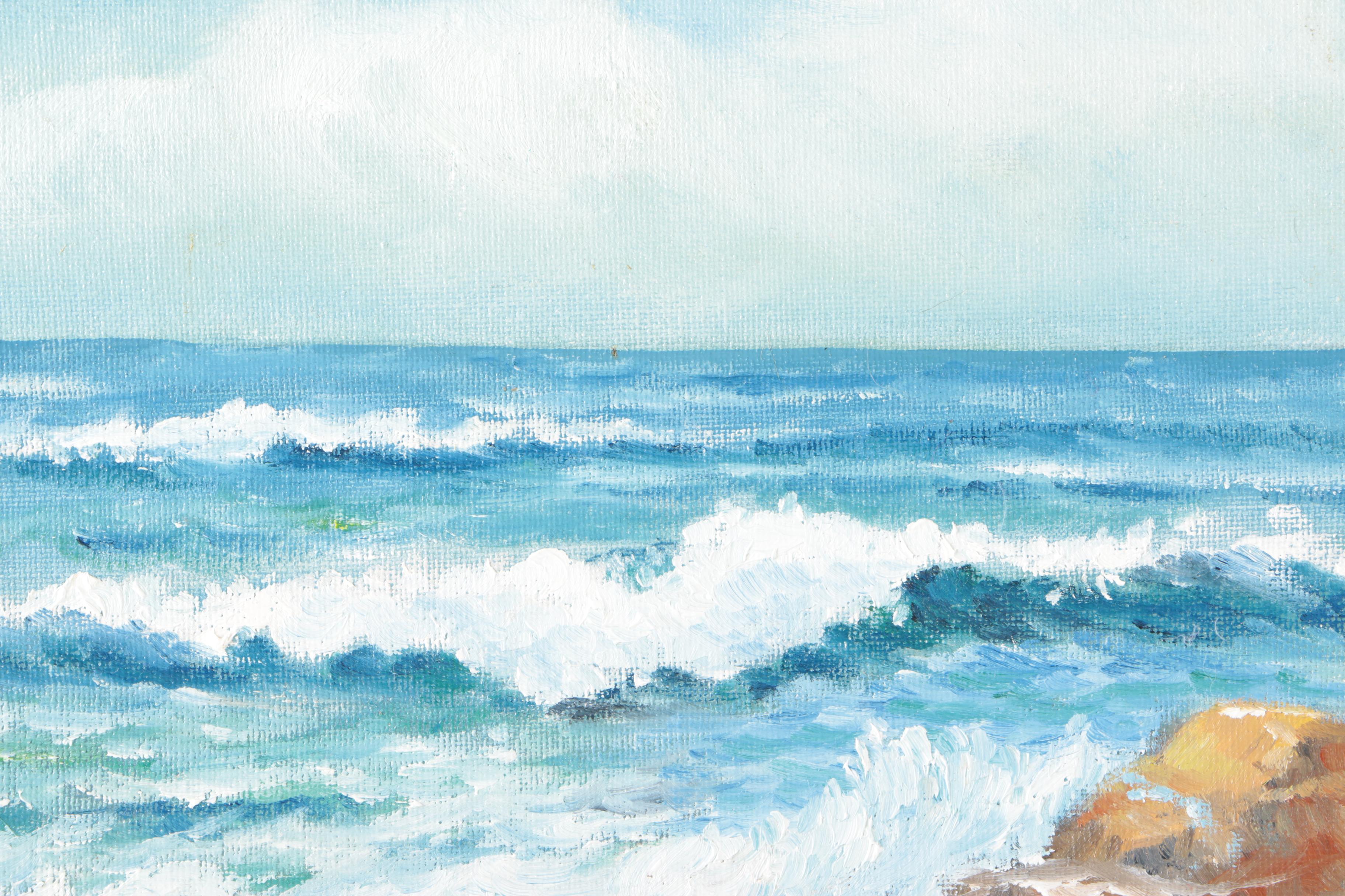 Byron Holmes Oil Painting "Carmel Beach"