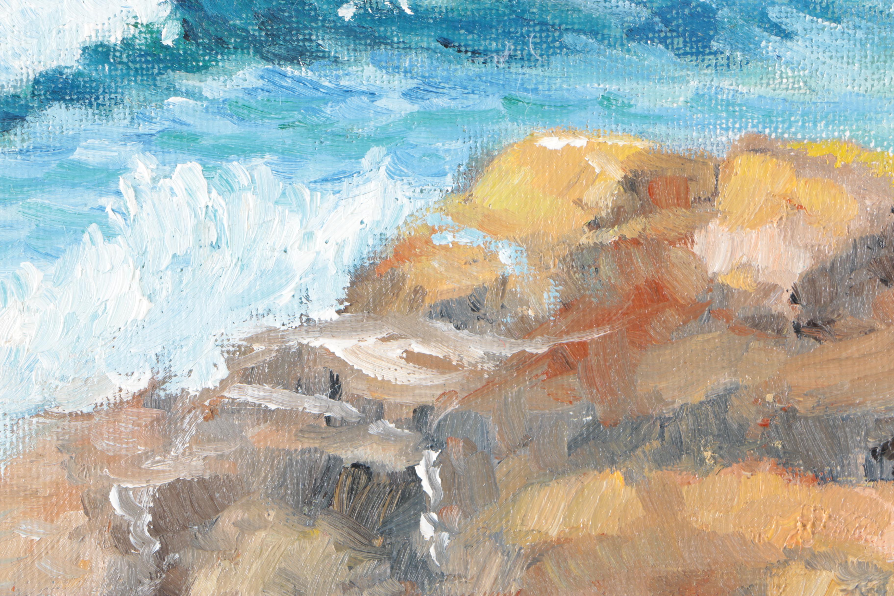 Byron Holmes Oil Painting "Carmel Beach"