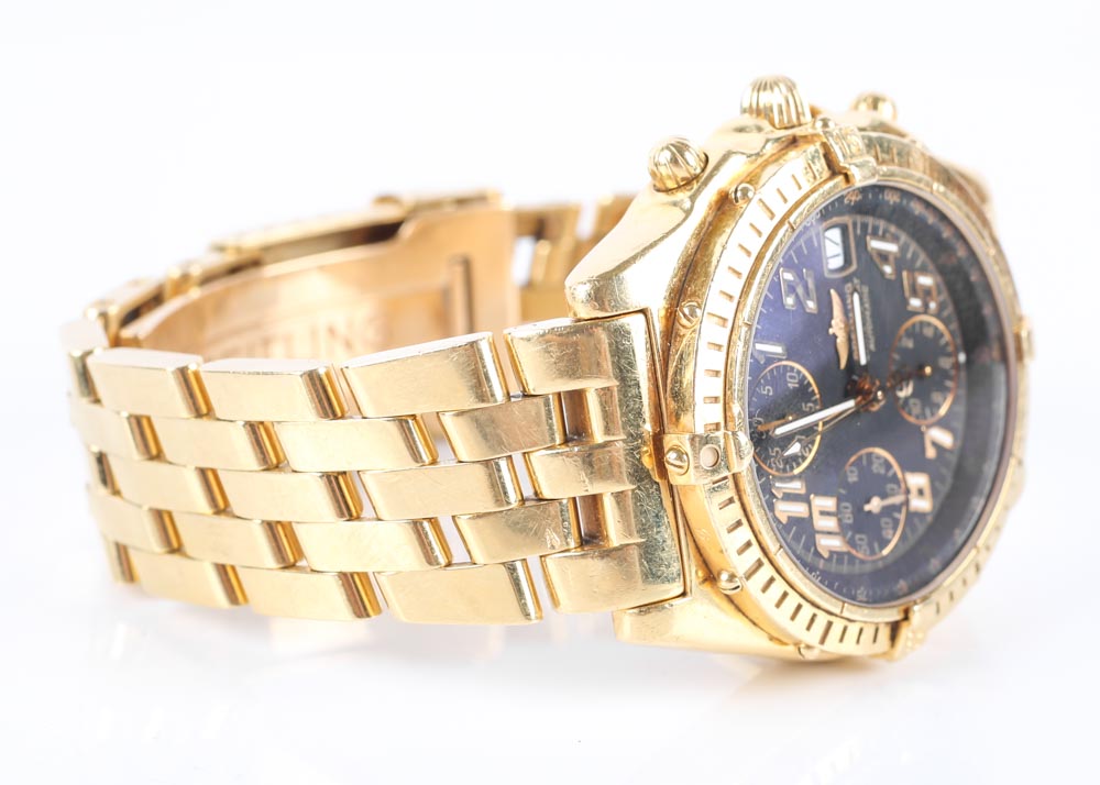 Breitling 18K Yellow Gold Chronomat Automatic Watch