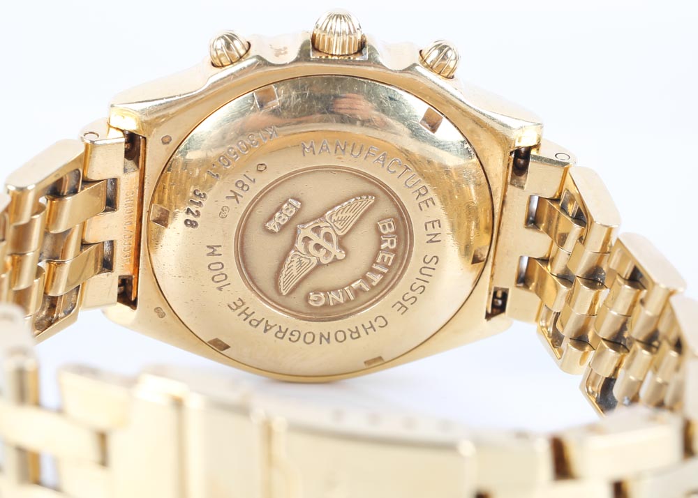 Breitling 18K Yellow Gold Chronomat Automatic Watch