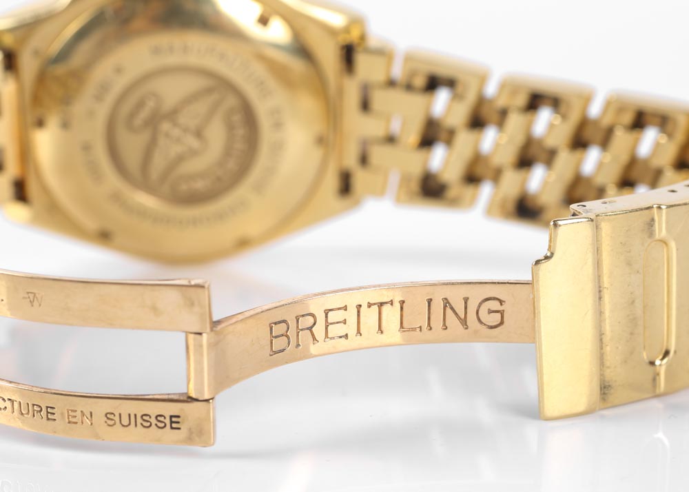 Breitling 18K Yellow Gold Chronomat Automatic Watch