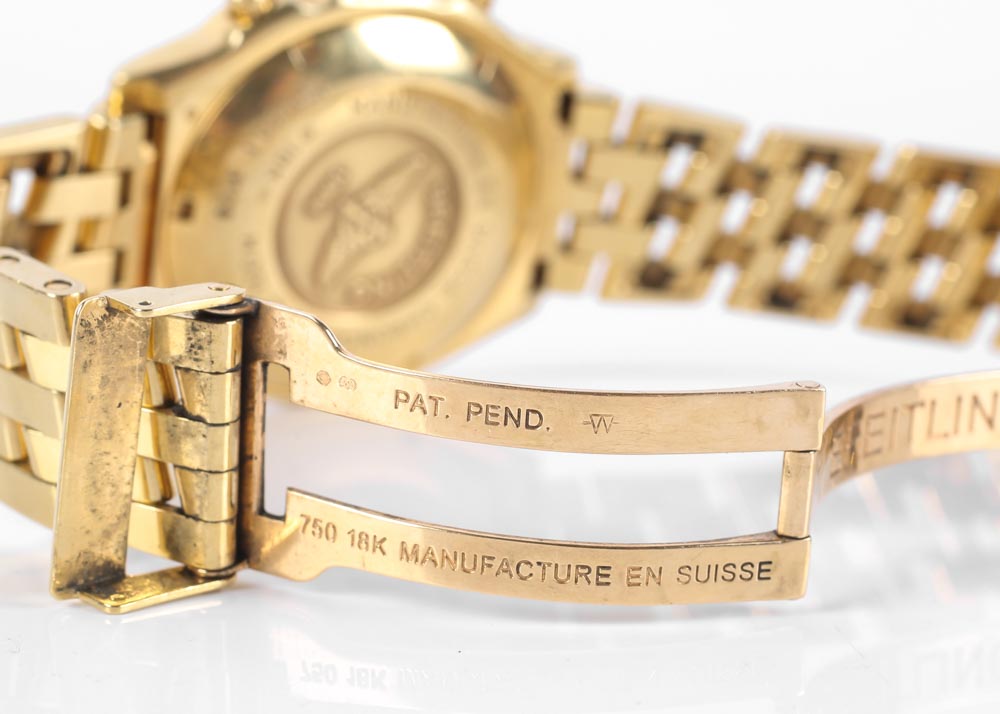 Breitling 18K Yellow Gold Chronomat Automatic Watch