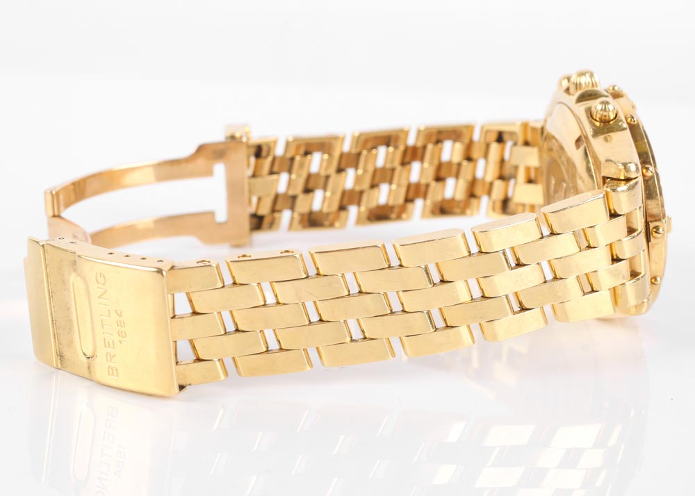 Breitling 18K Yellow Gold Chronomat Automatic Watch