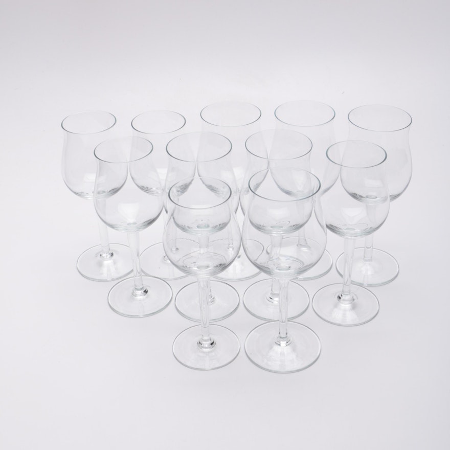 Collection of Crystal White Wine Glasses