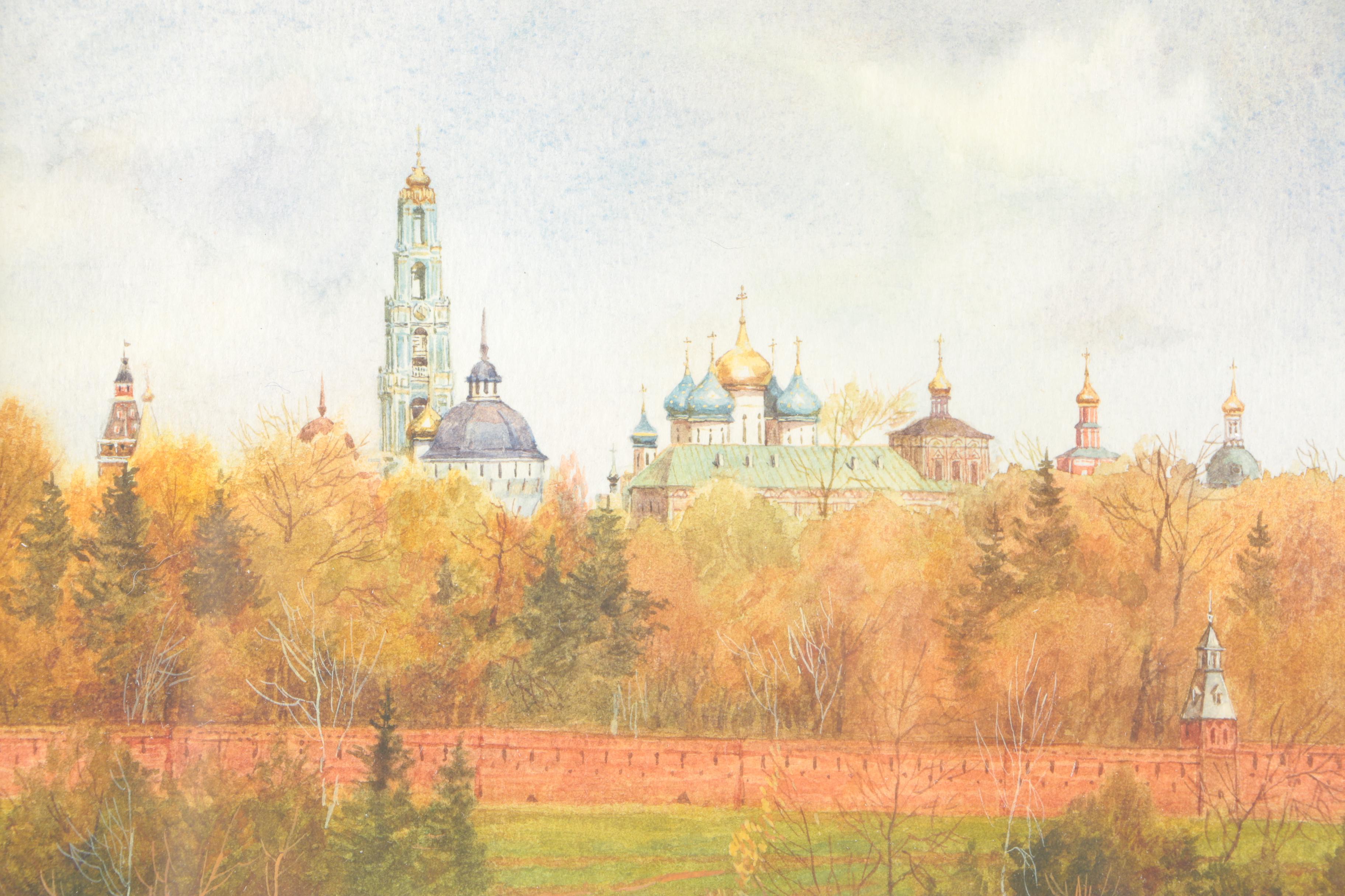 Watercolor Painting of Orthodox Church