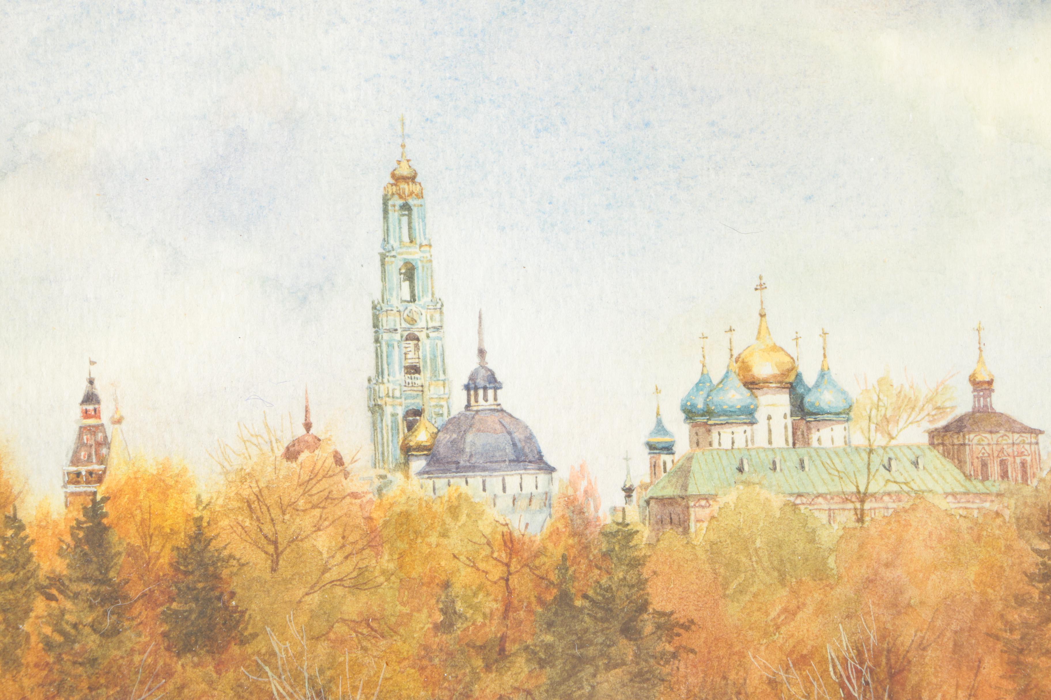 Watercolor Painting of Orthodox Church