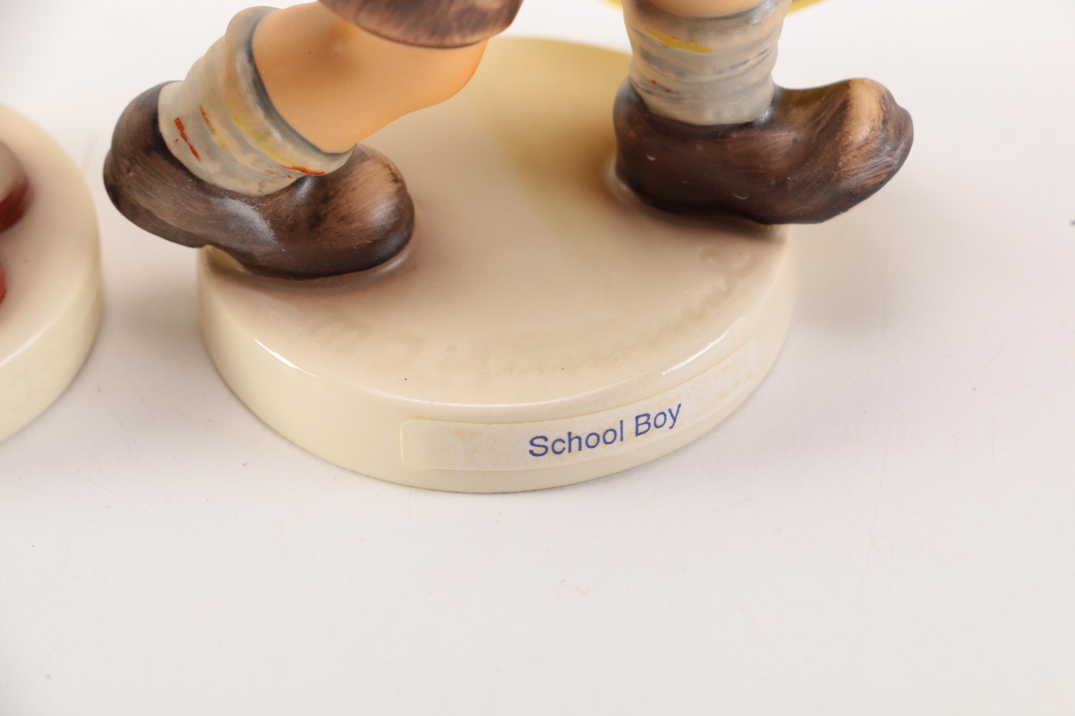Hummel 1992 "Lost Sheep" and 1970s"Schoolboy" Figurines