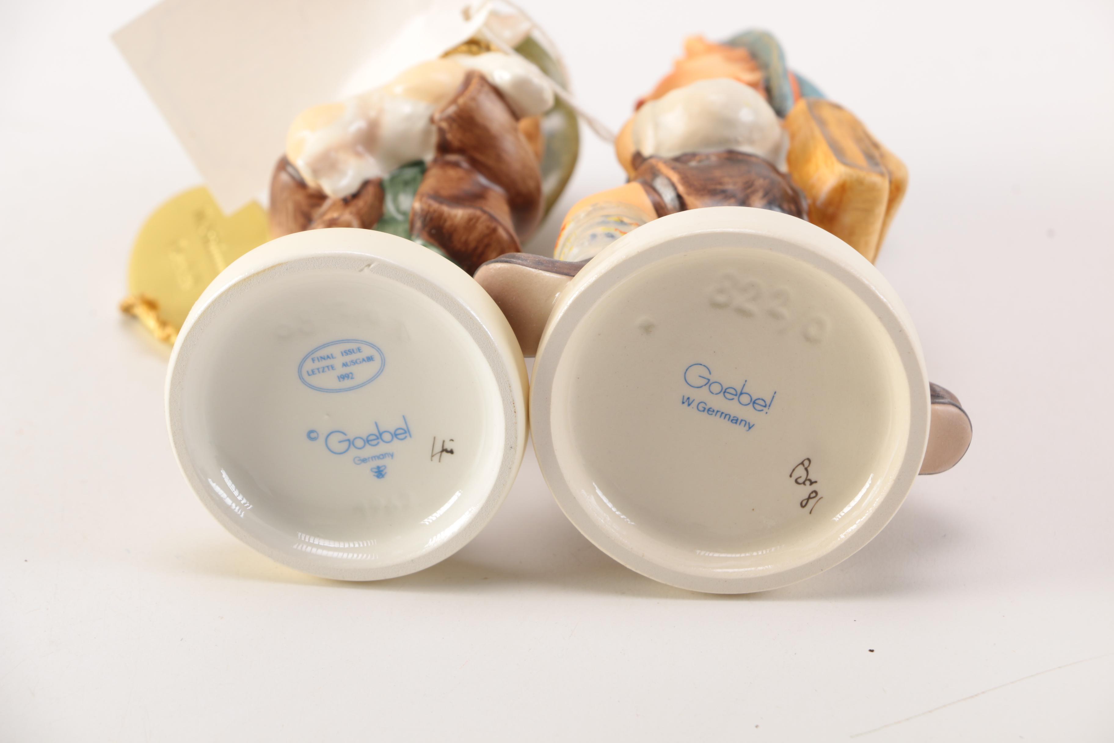 Hummel 1992 "Lost Sheep" and 1970s"Schoolboy" Figurines