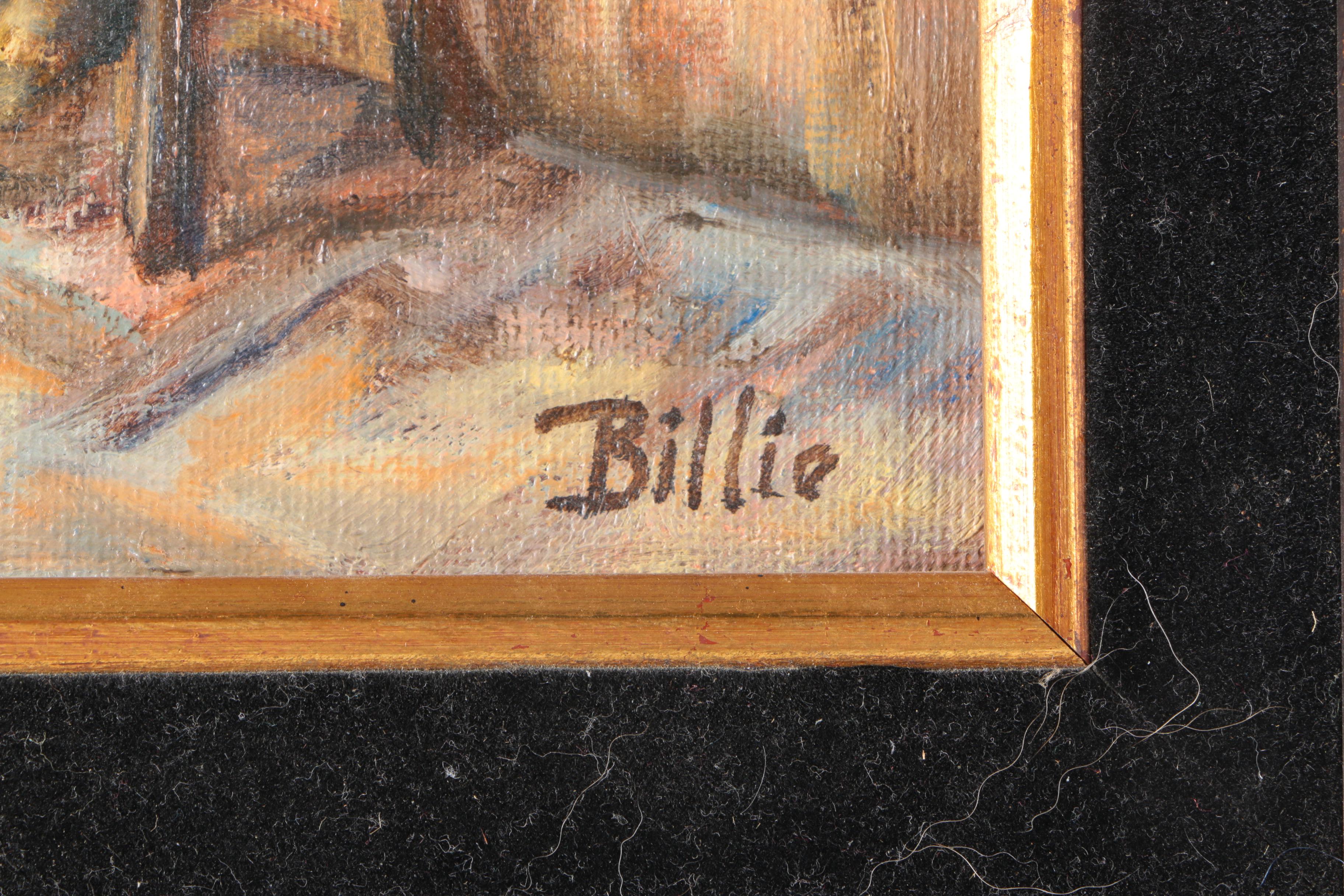 D. B. Greer Oil Painting on Canvas Board "Billie"