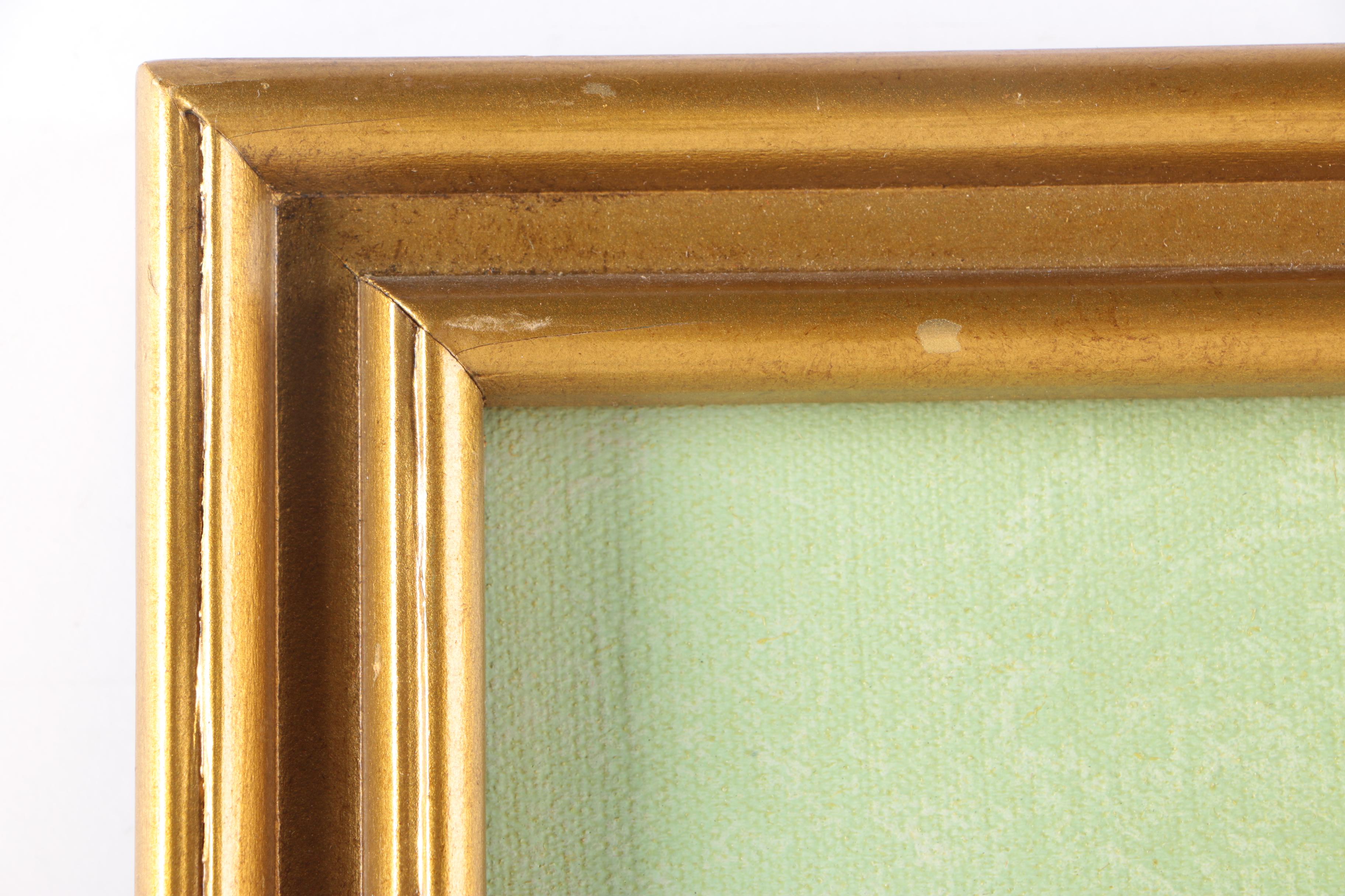 James Lee East Asian Style Acrylic Painting on Canvas of Flowers