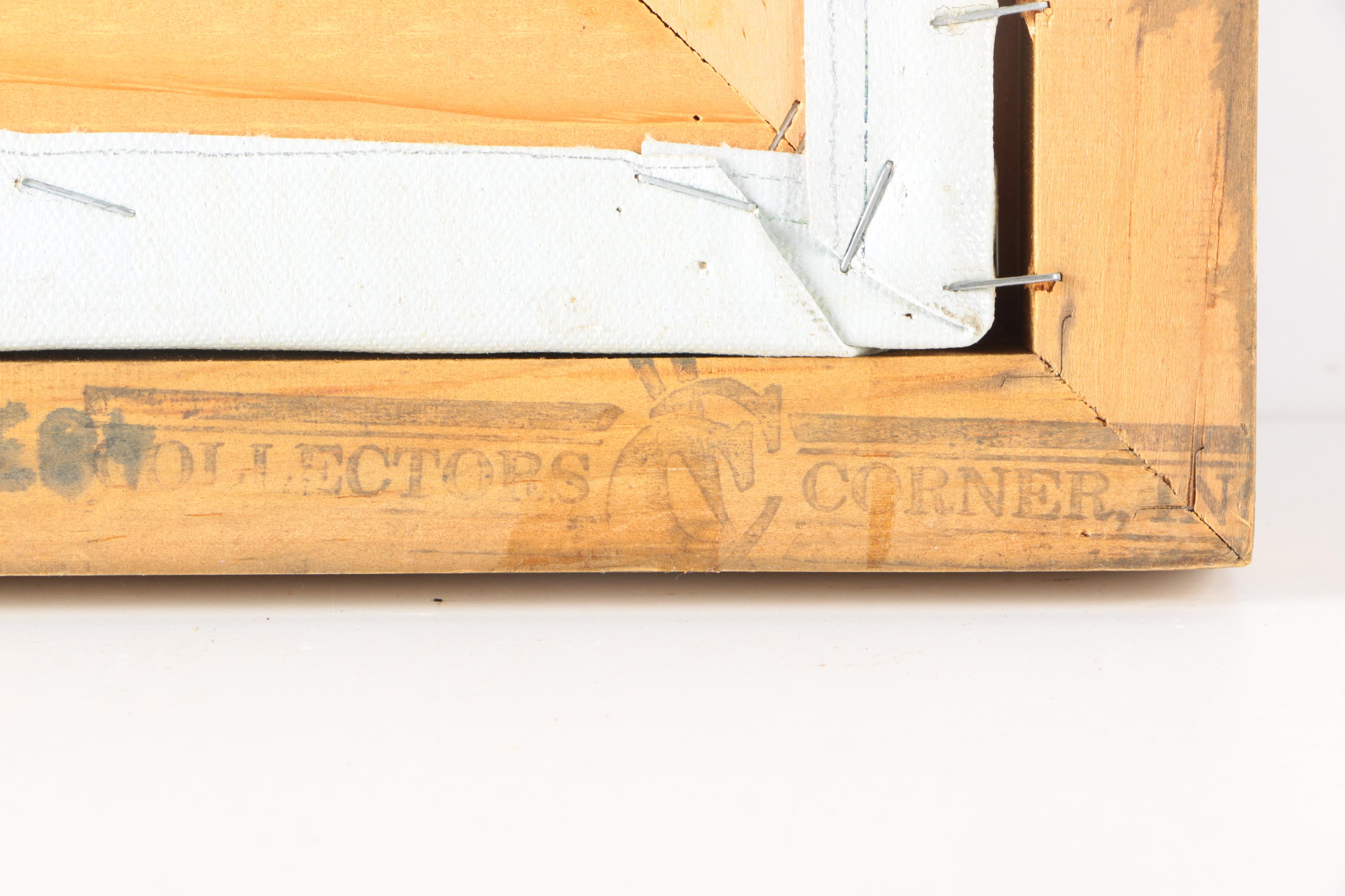 James Lee East Asian Style Acrylic Painting on Canvas of Flowers