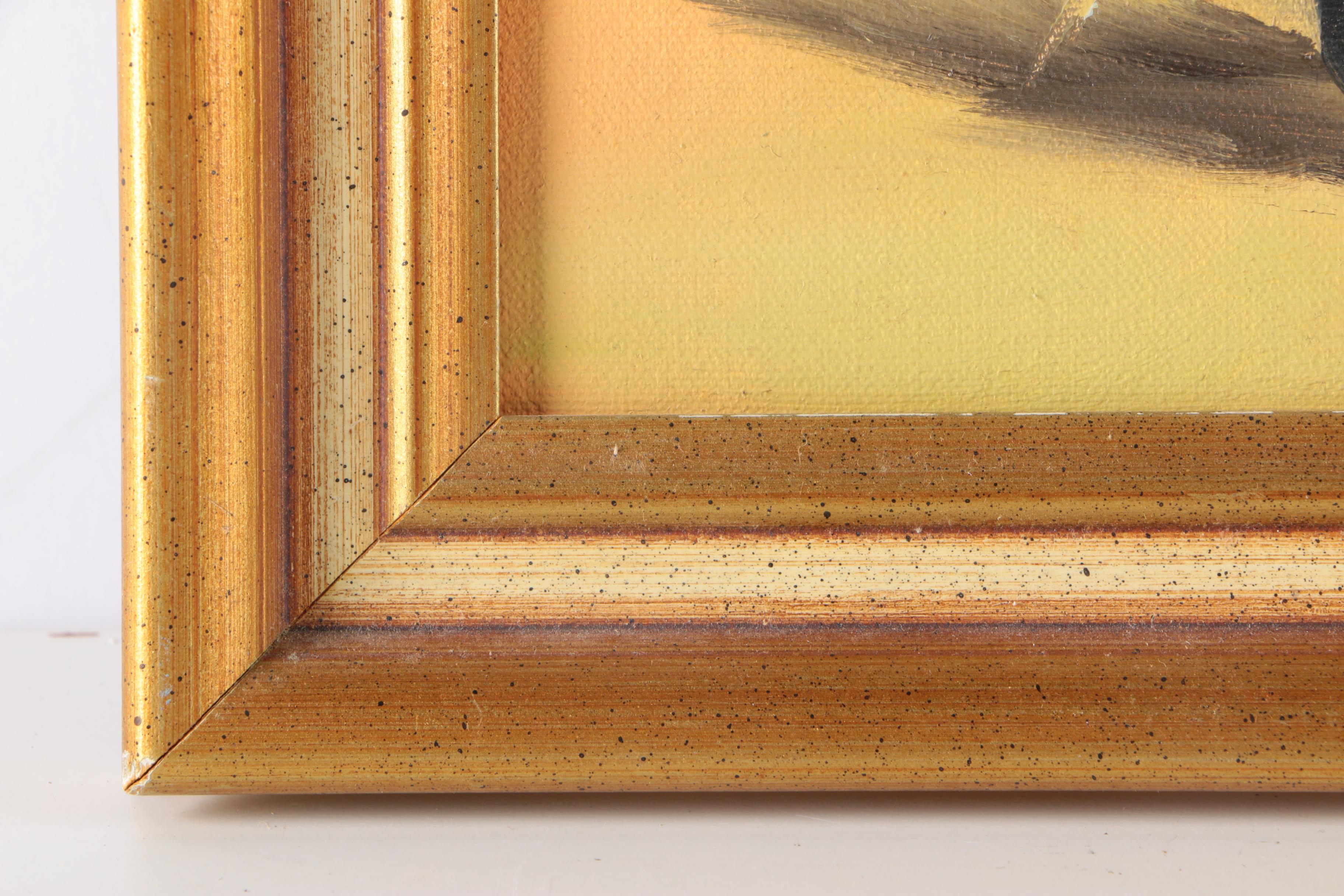 Framed Floral Oil Paintings Featuring Robert Cox