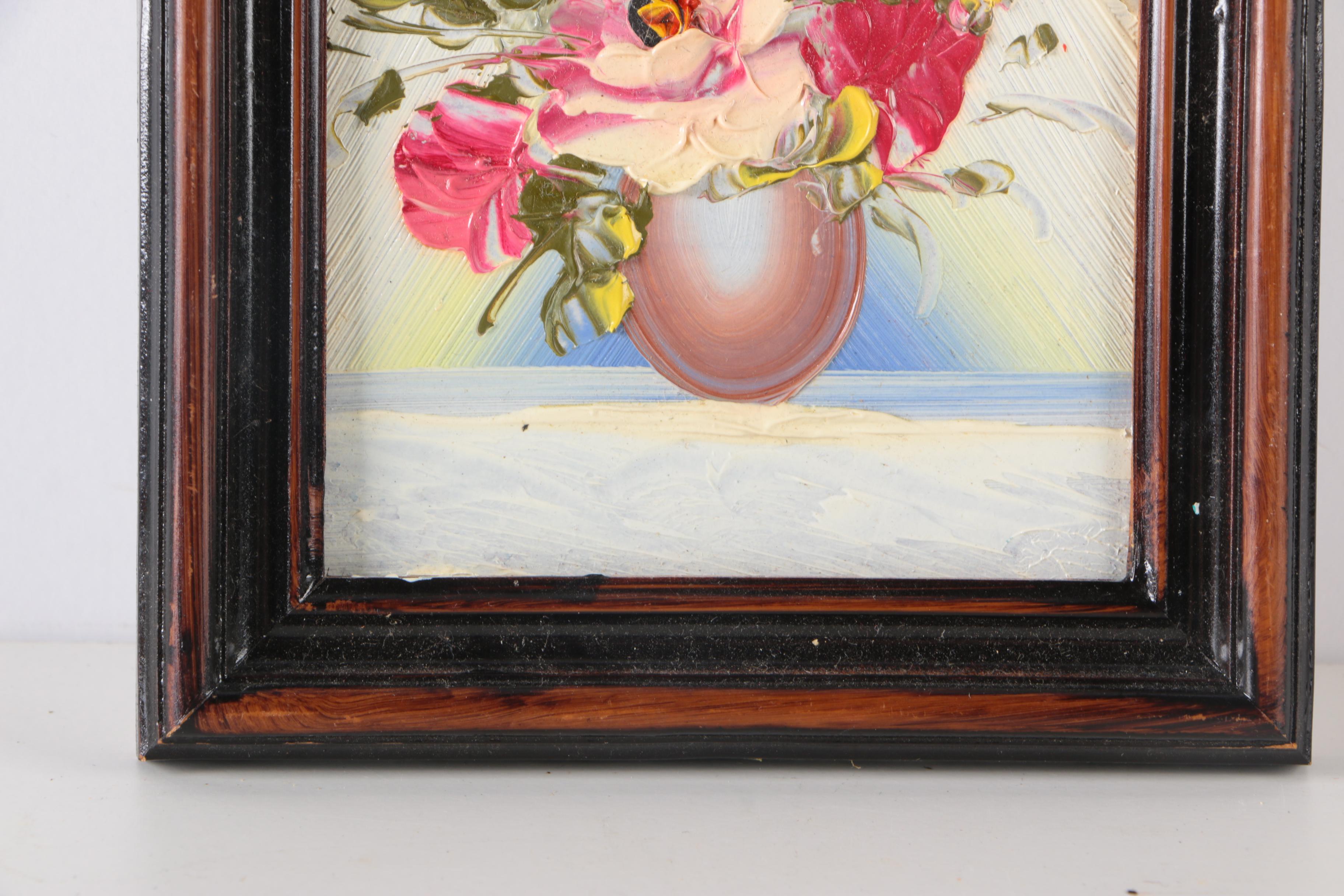 Framed Floral Oil Paintings Featuring Robert Cox