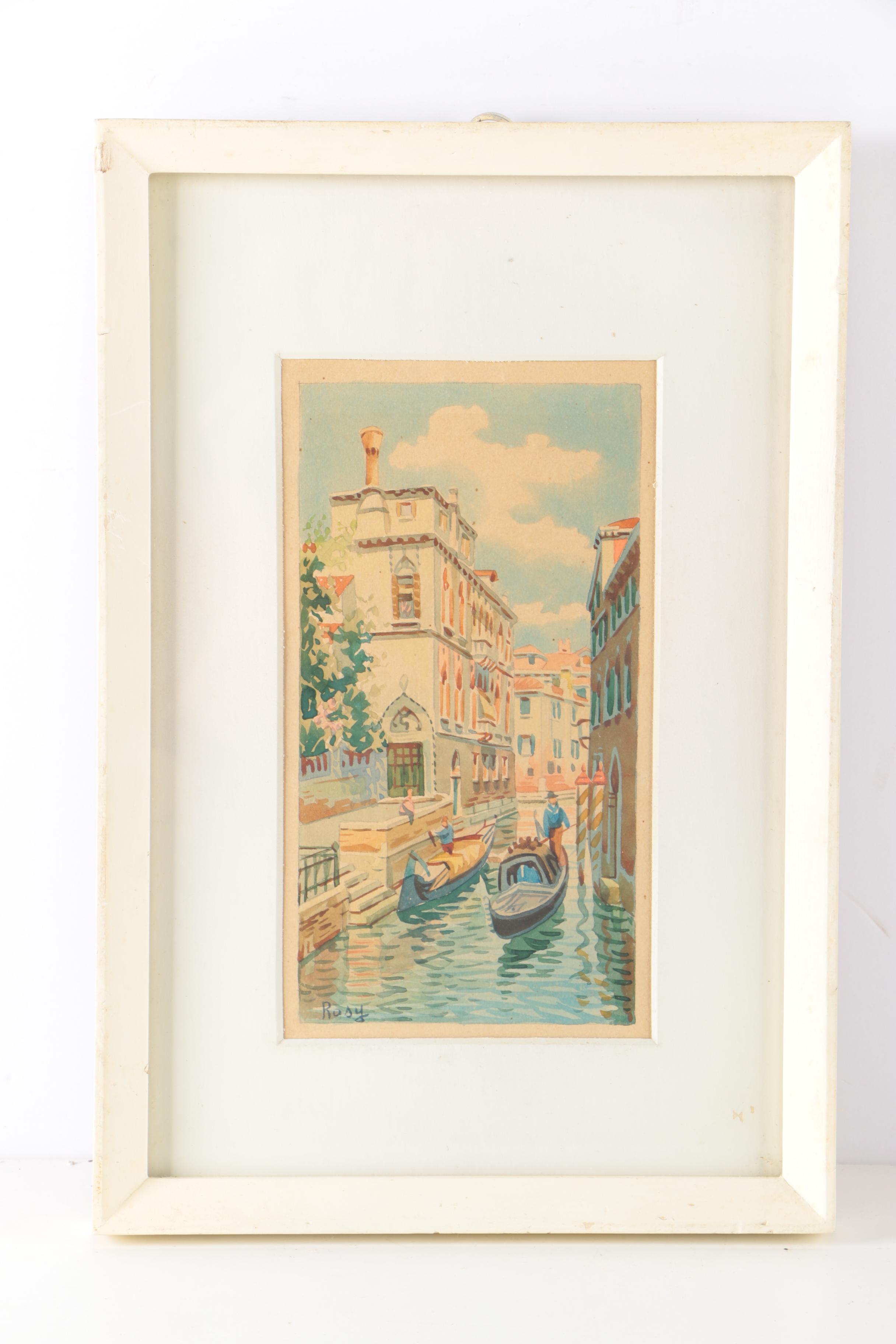 Watercolor and Oil Paintings of Venice