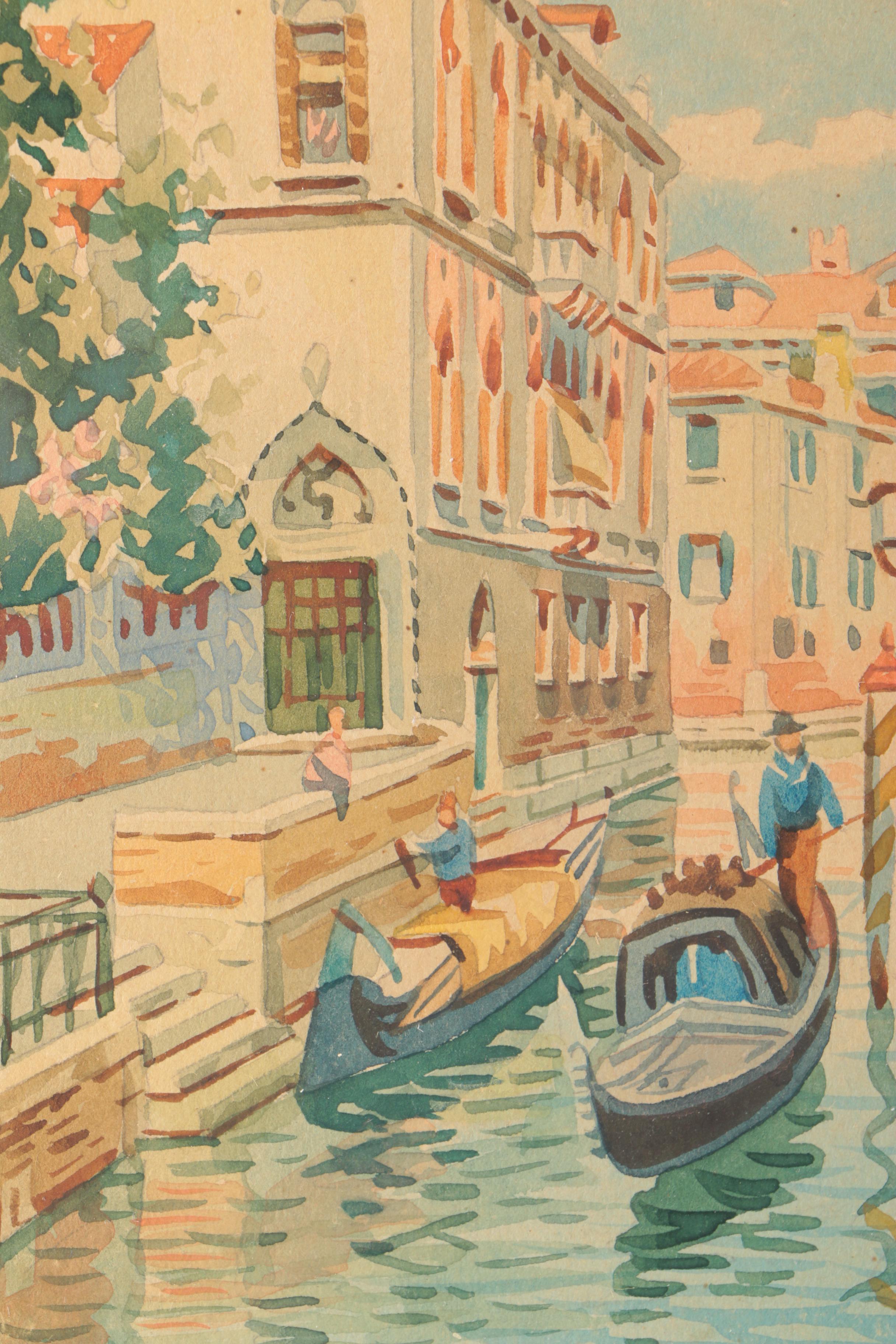 Watercolor and Oil Paintings of Venice