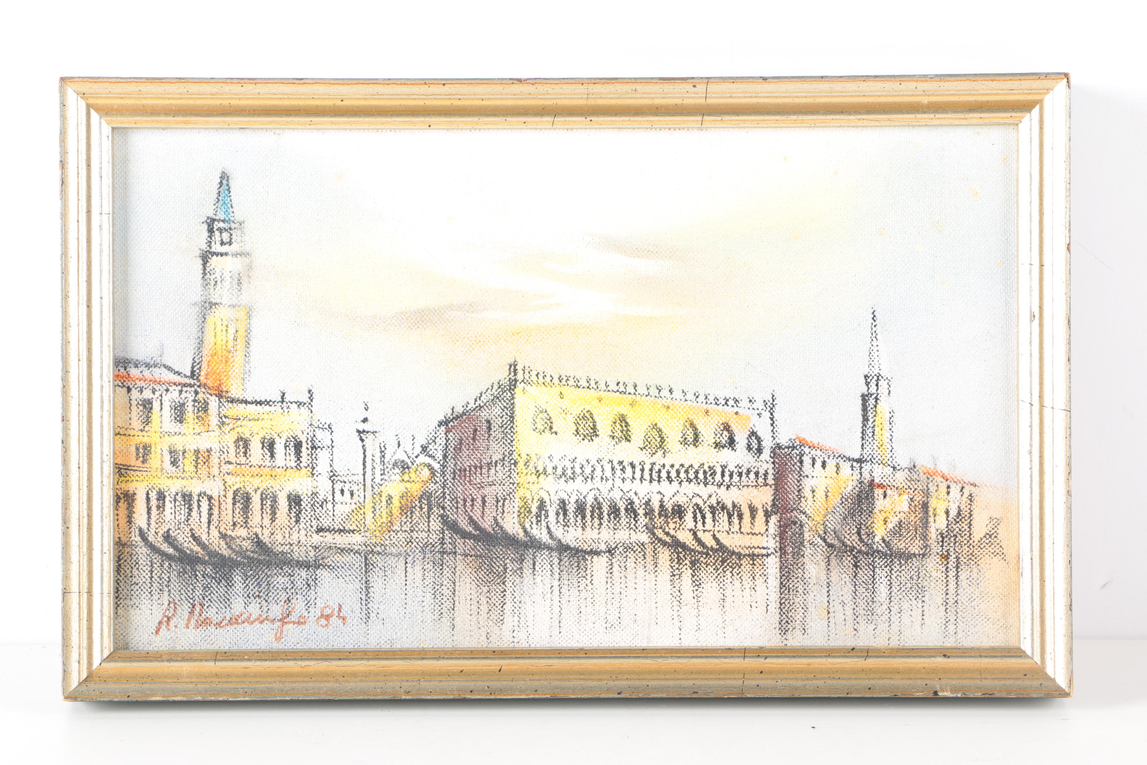 Watercolor and Oil Paintings of Venice