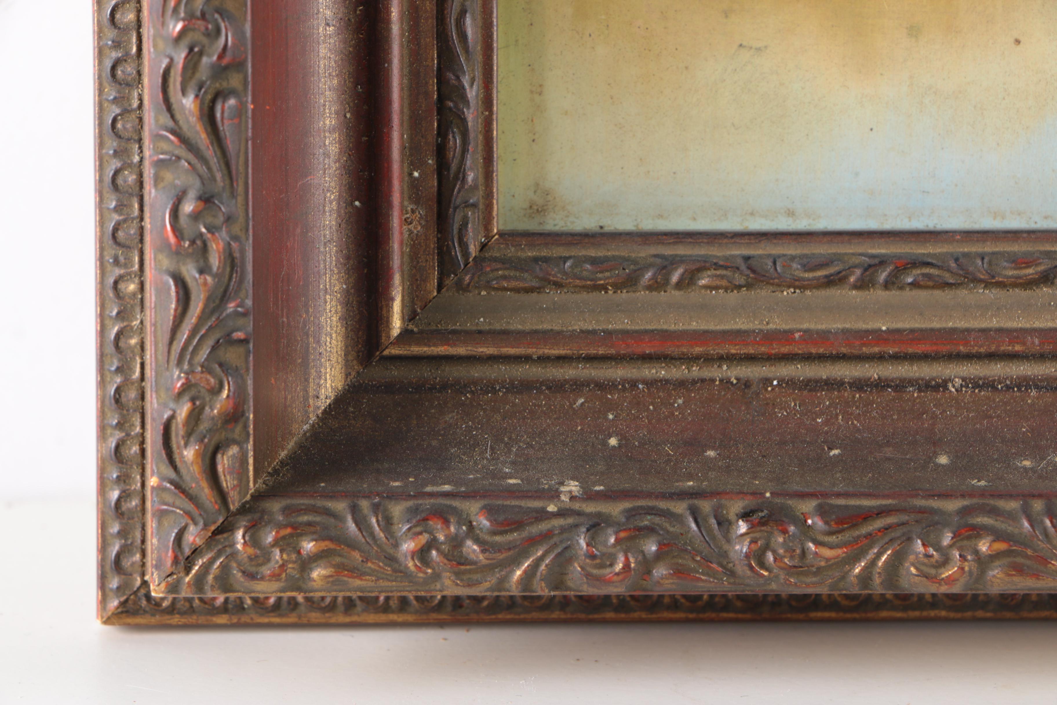 H. Thomas Oil Landscape Painting on Board