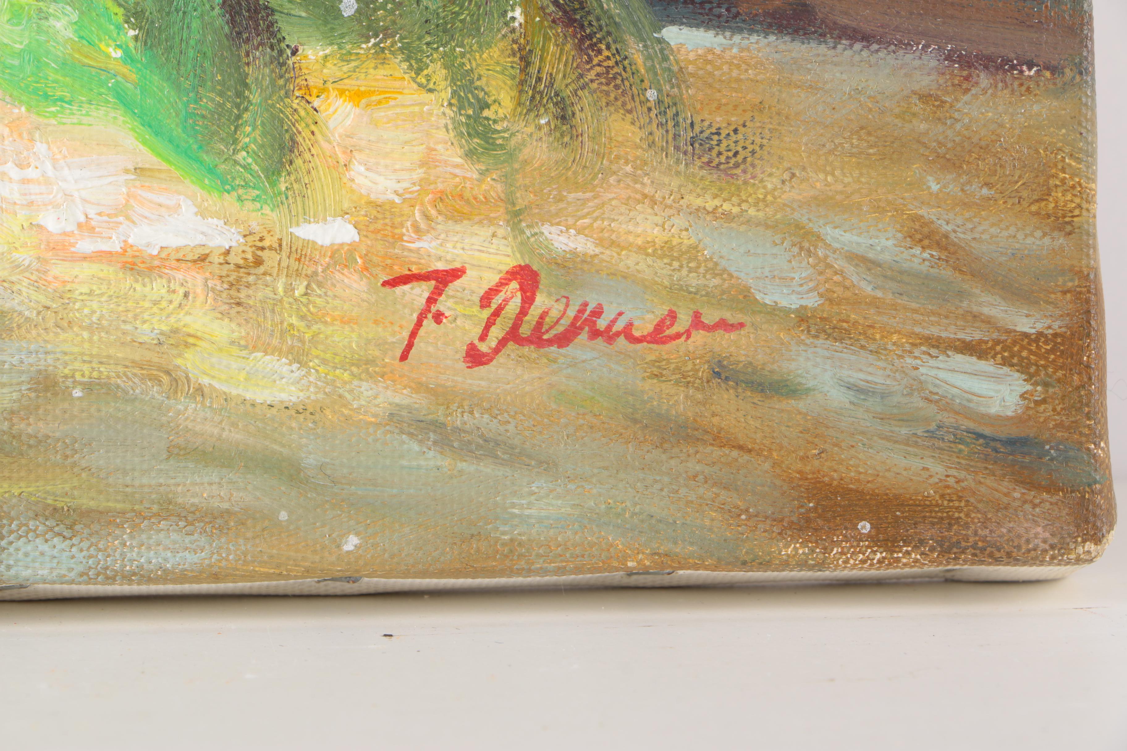 Oil Painting on Canvas of Sunflowers