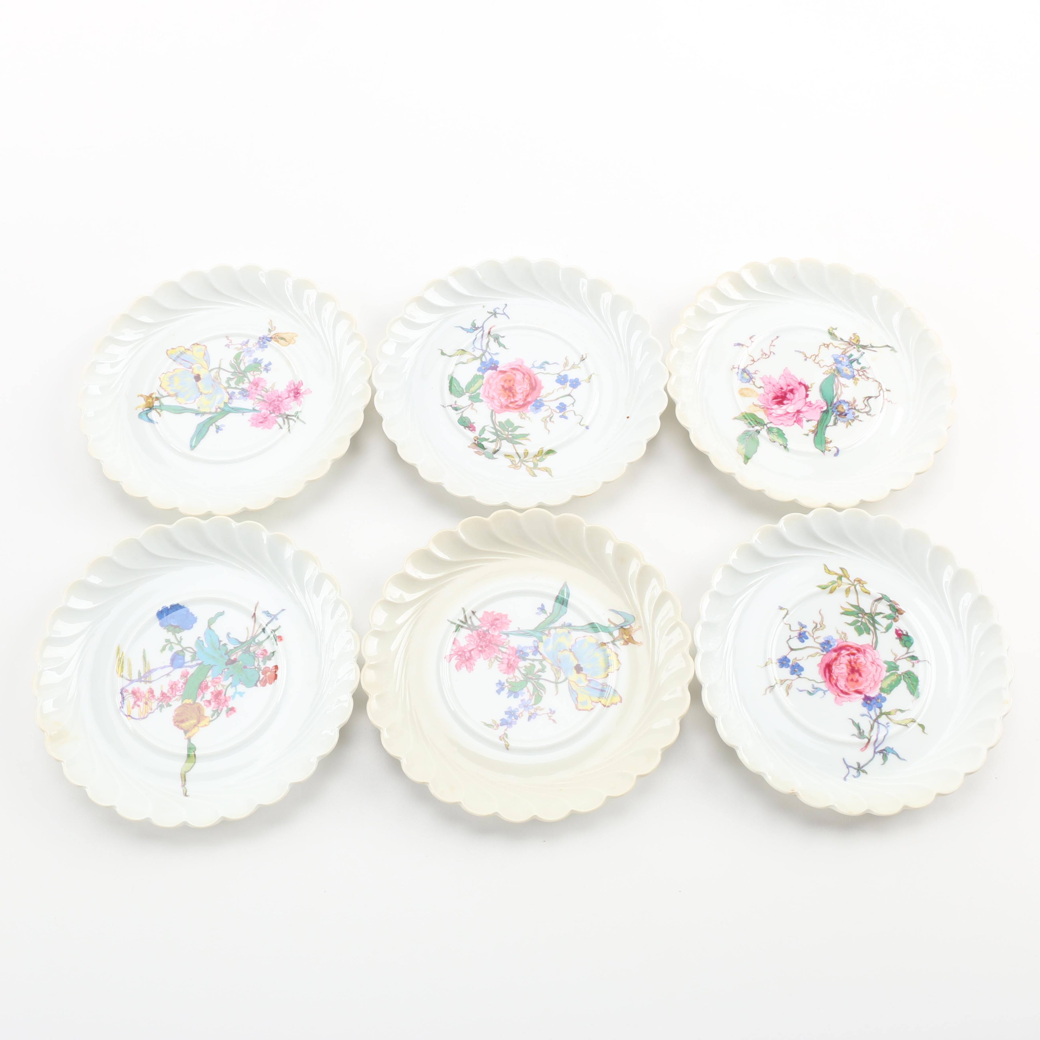 Haviland Limoges Porcelain Saucers Circa 1958
