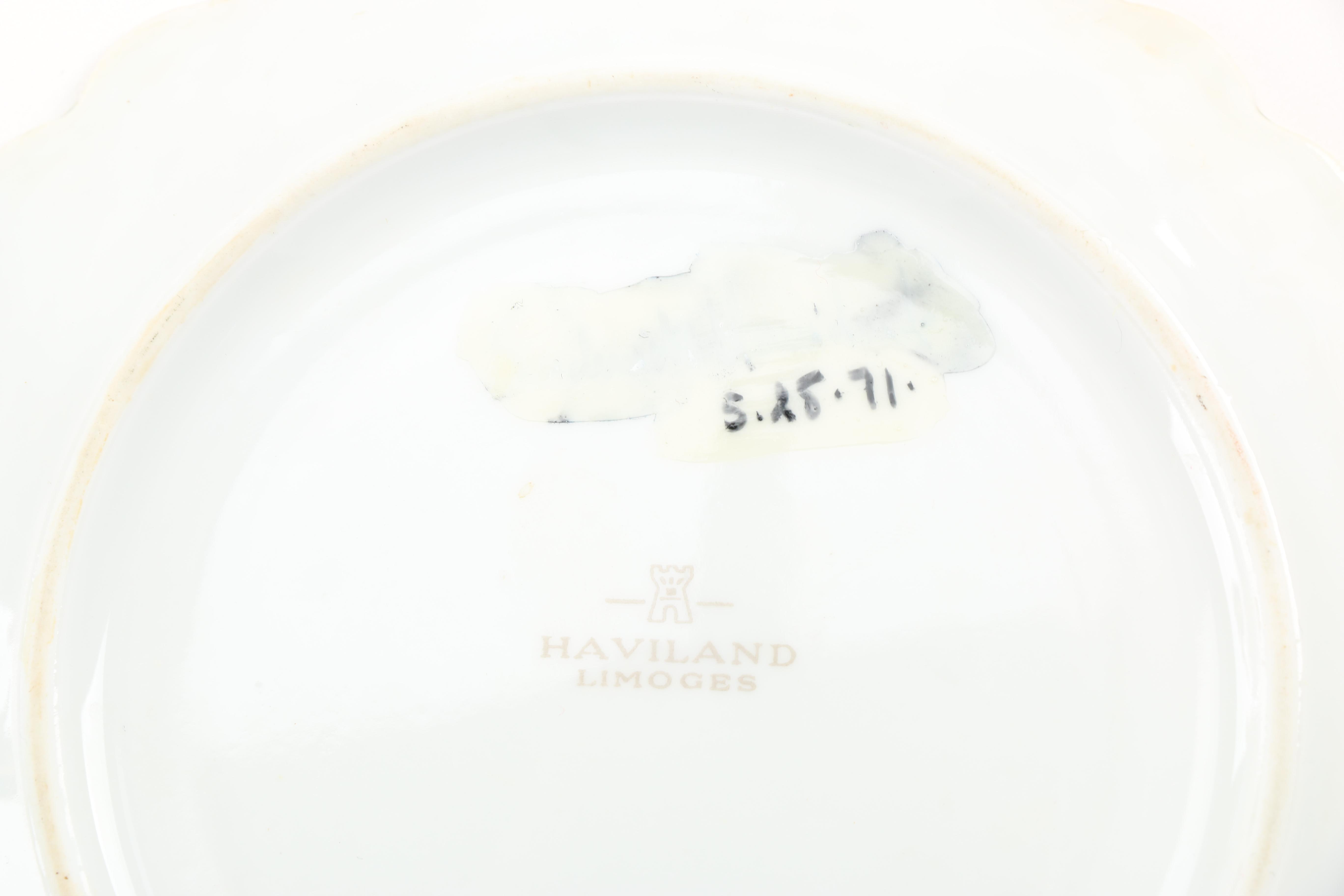 Haviland Limoges Porcelain Saucers Circa 1958