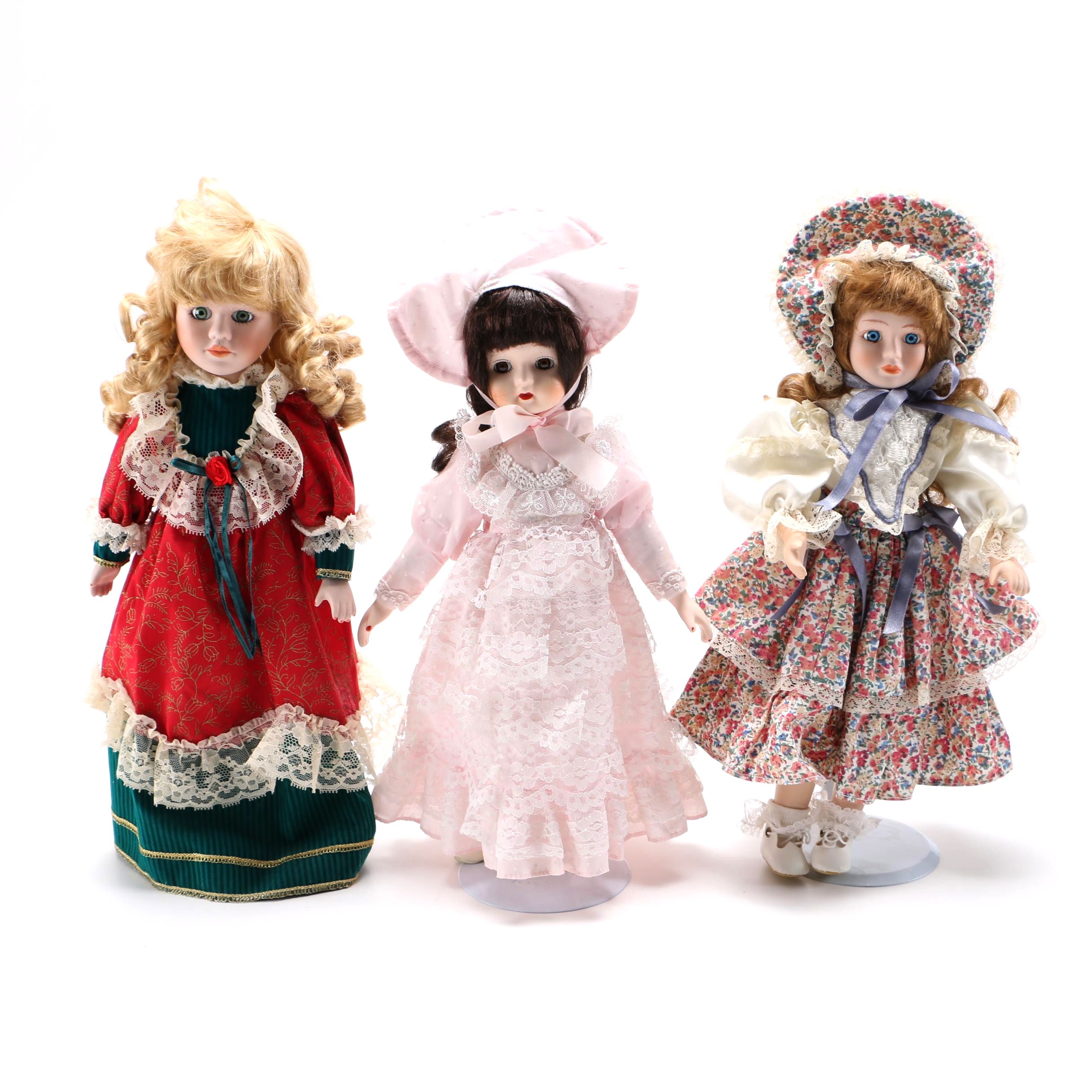 Collection of Porcelain Dolls