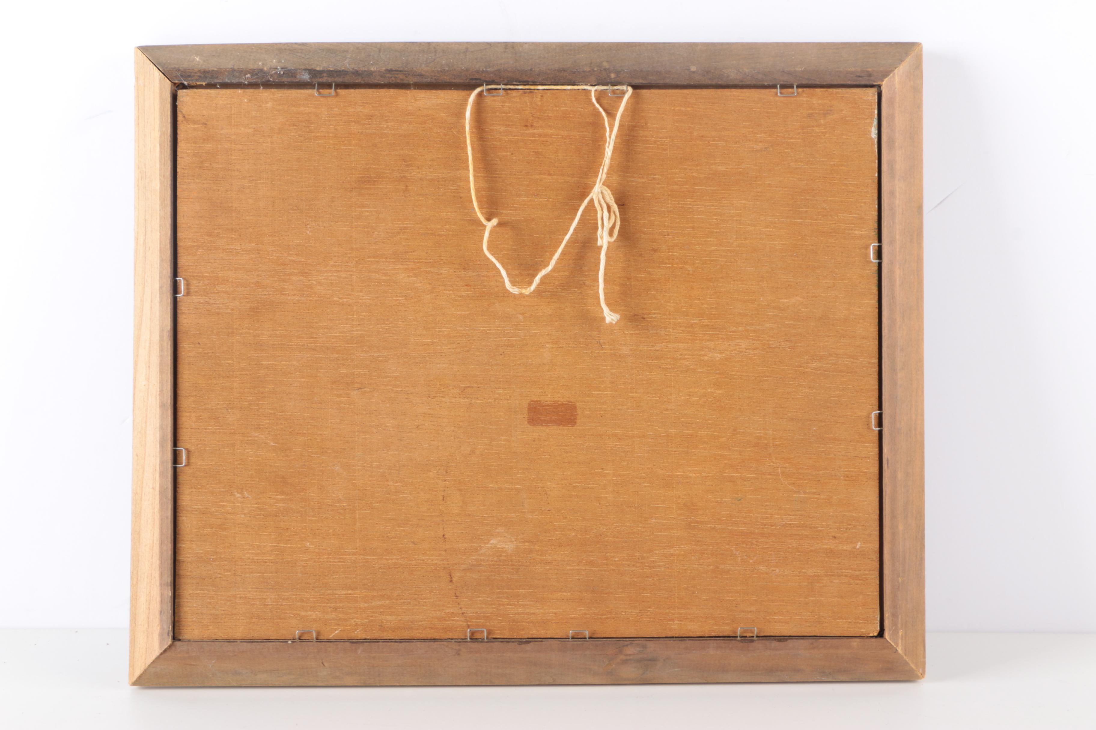 Oil Painting of Landscape With Pond