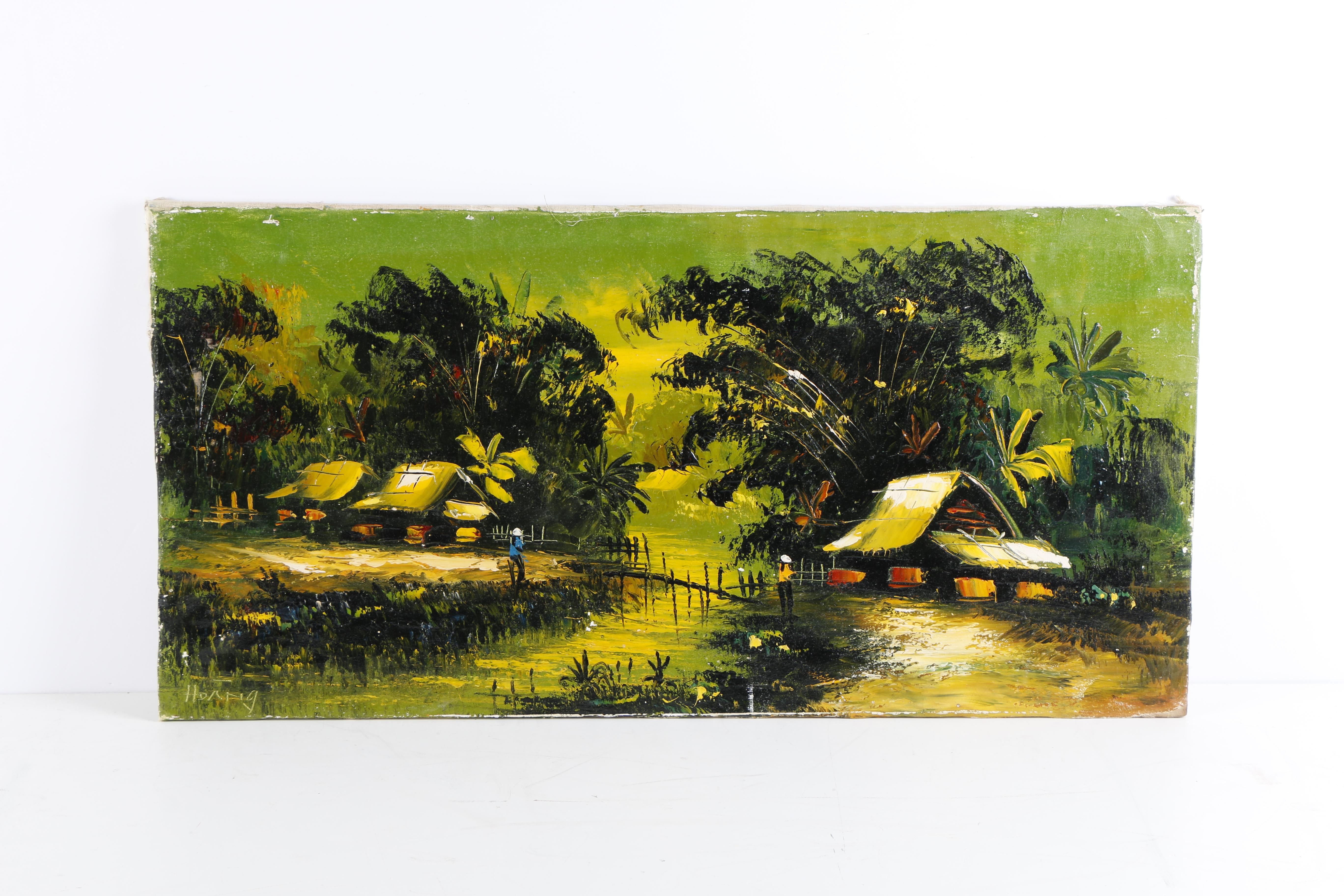 Oil Paintings of Vietnamese Village Scenes