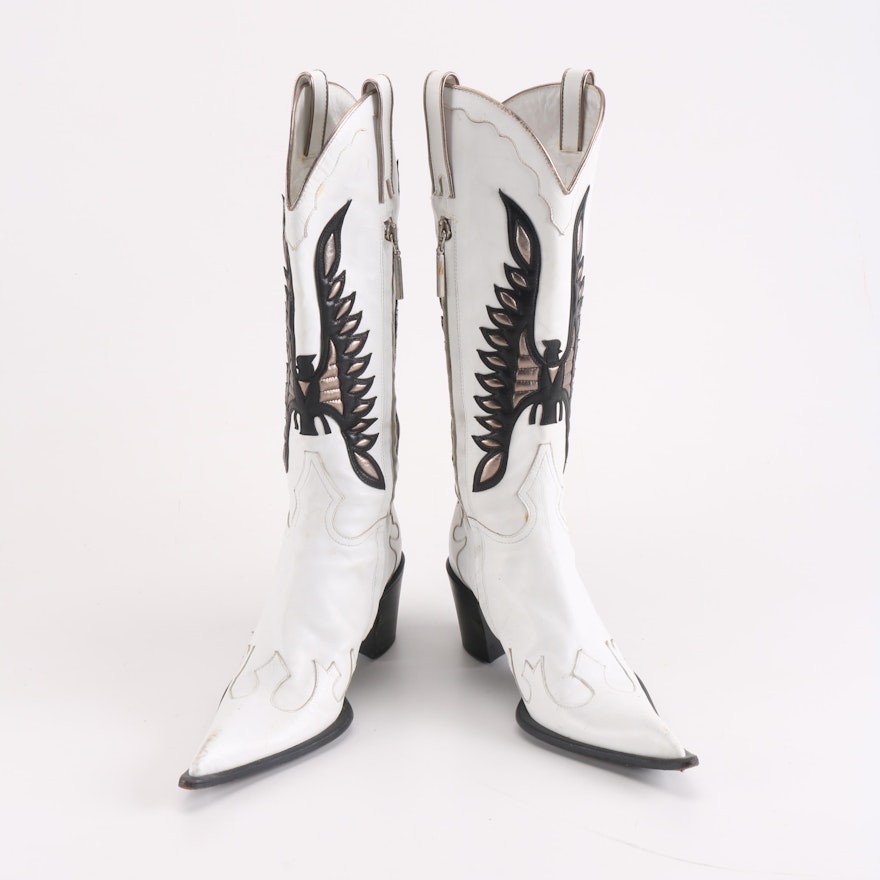 Women's Gianmarco Lorenzi Leather Cowboy Boots