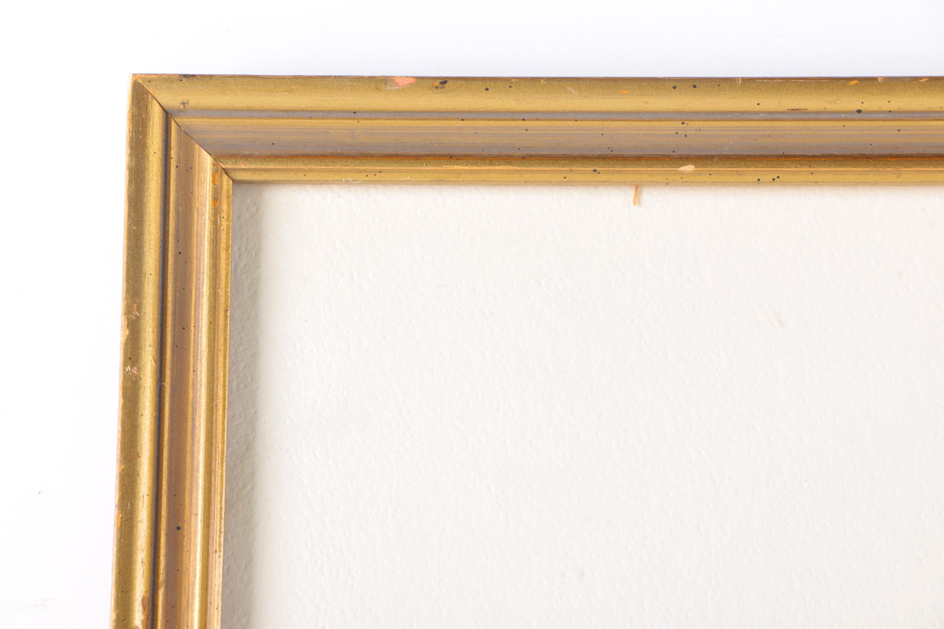 A. Ramus Gouache and Watercolor of Autumn Forest