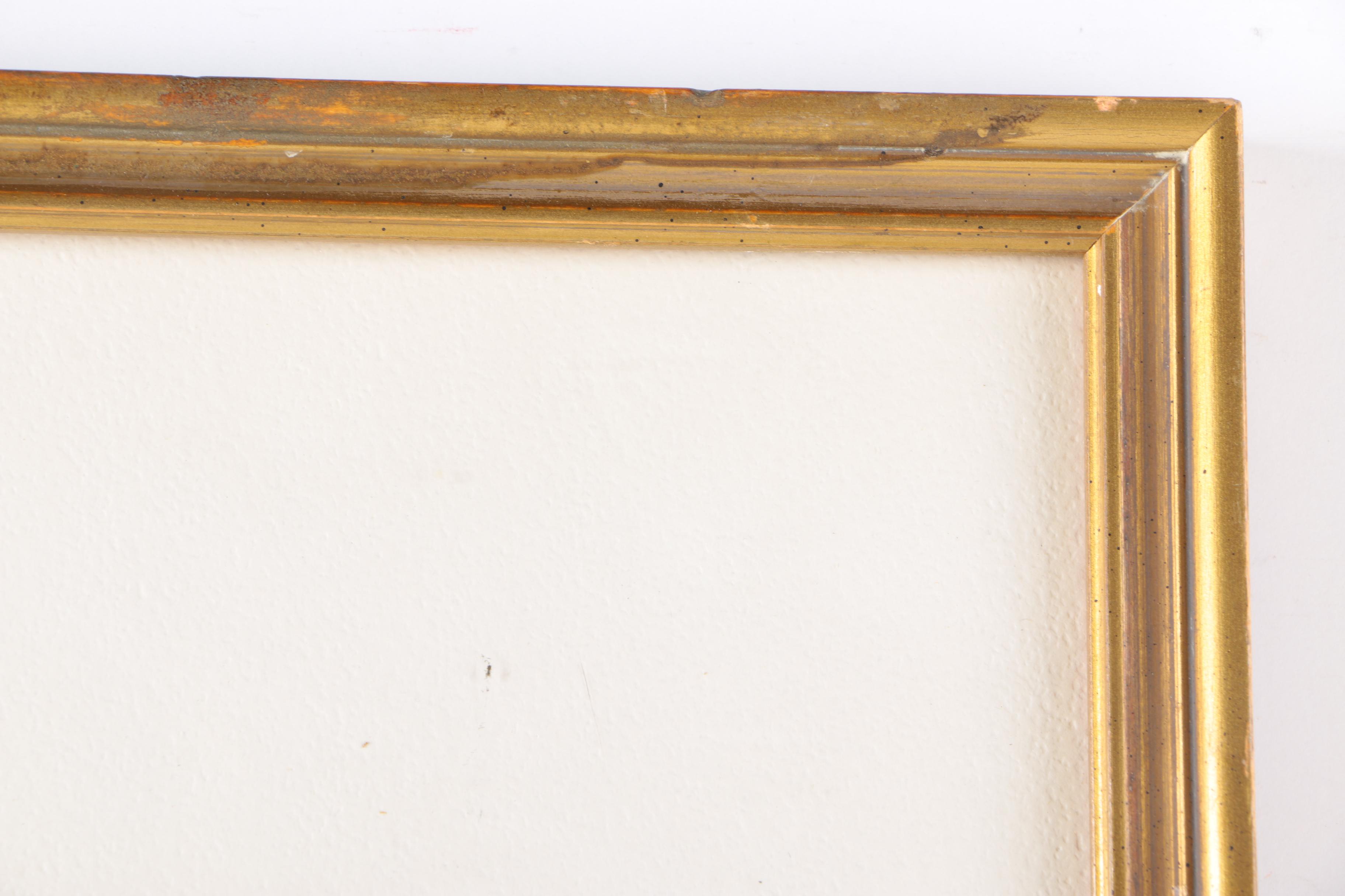 A. Ramus Gouache and Watercolor of Autumn Forest