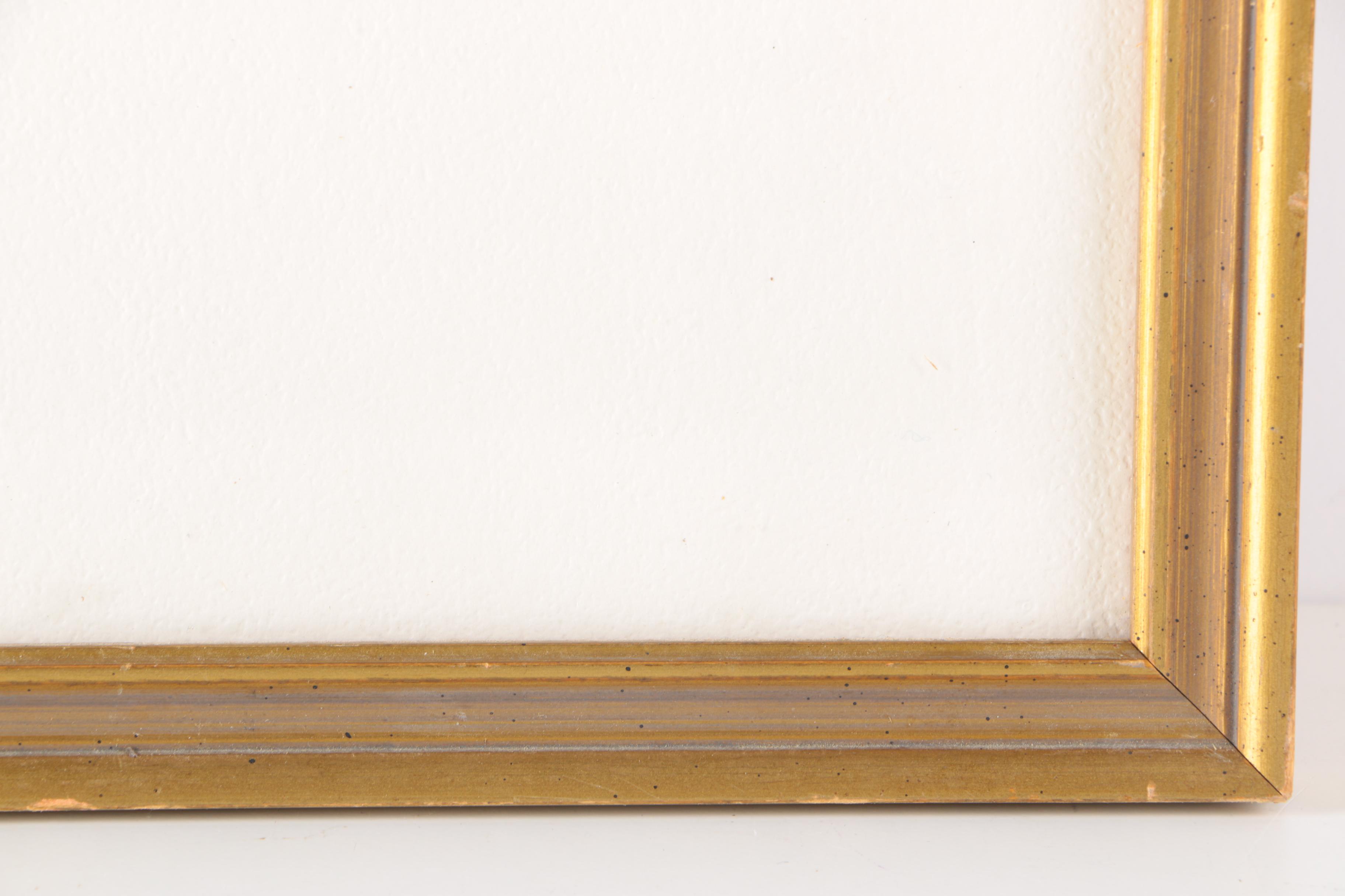 A. Ramus Gouache and Watercolor of Autumn Forest