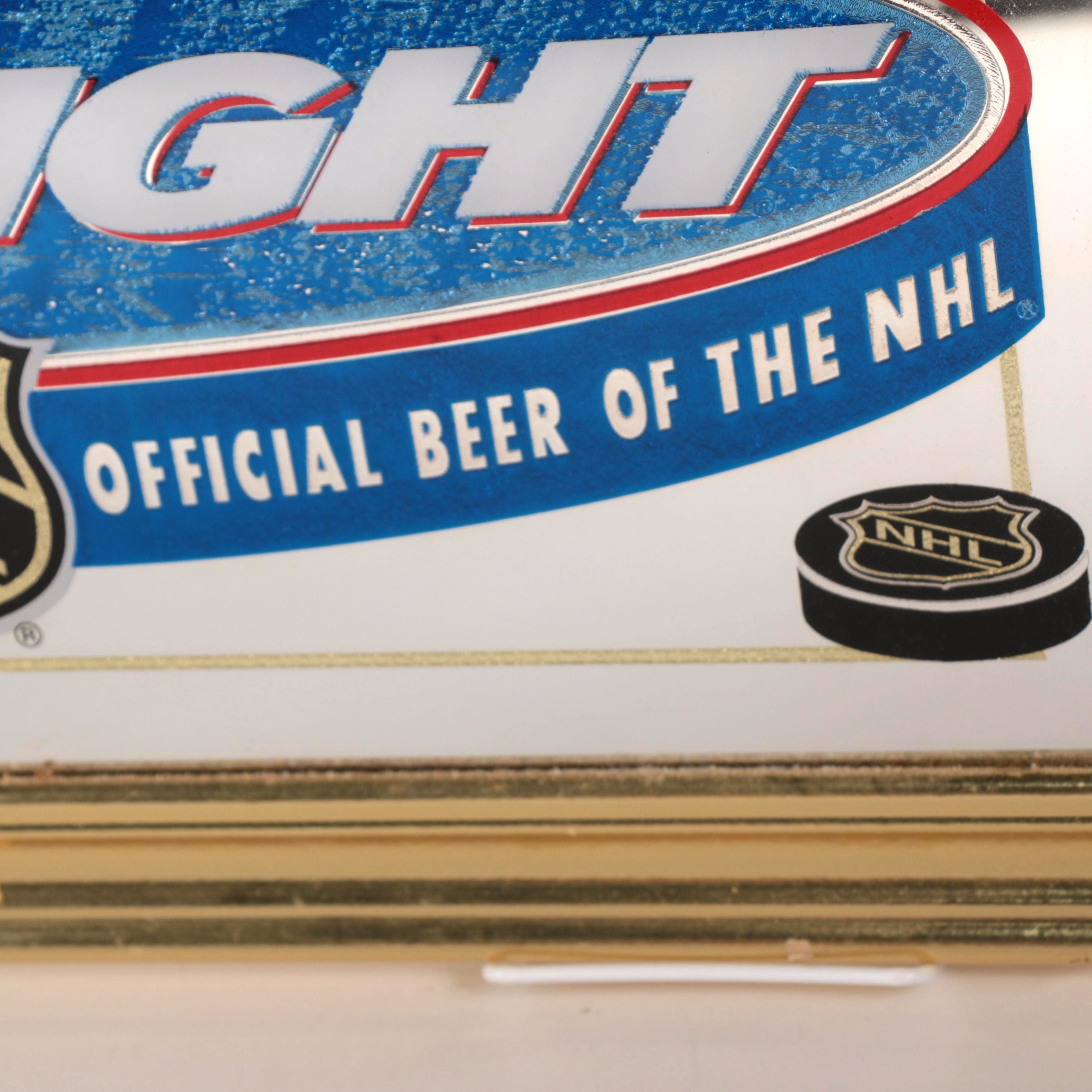 Bud Light Bar Mirror Celebrating NHL Winners