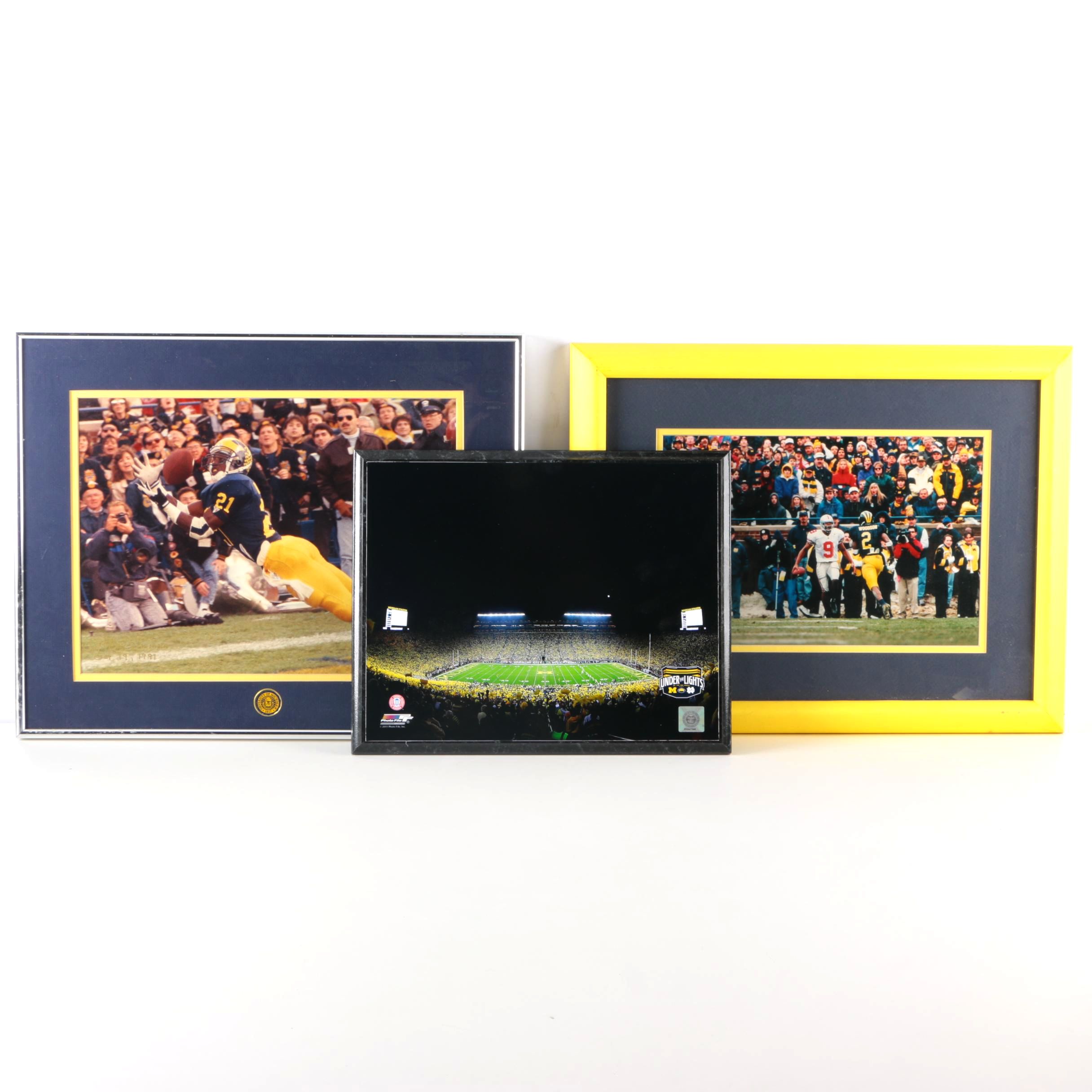 Michigan Wolverines and Ohio State Buckeyes Framed Photograph