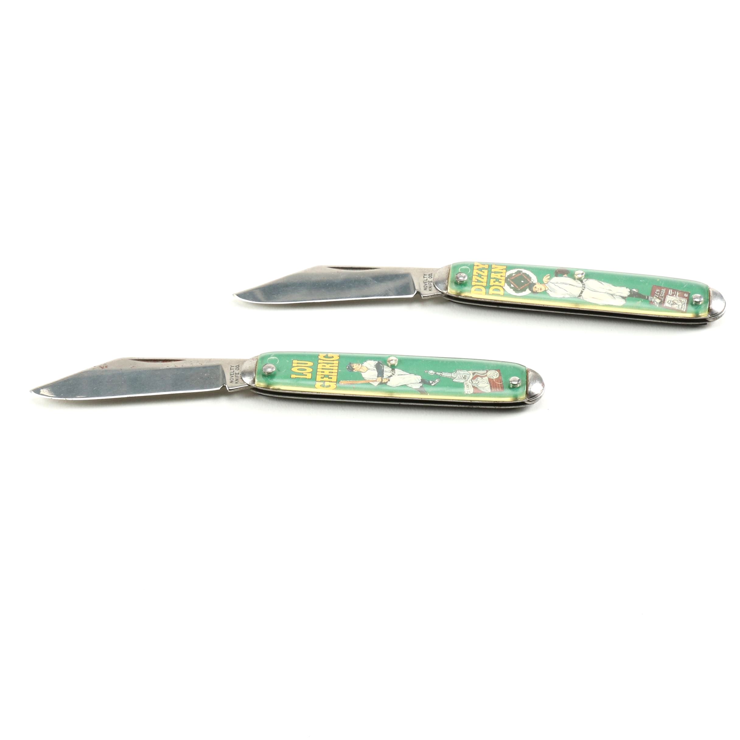 Lou Gehrig and Dizzy Dean Souvenir Pocket Knives
