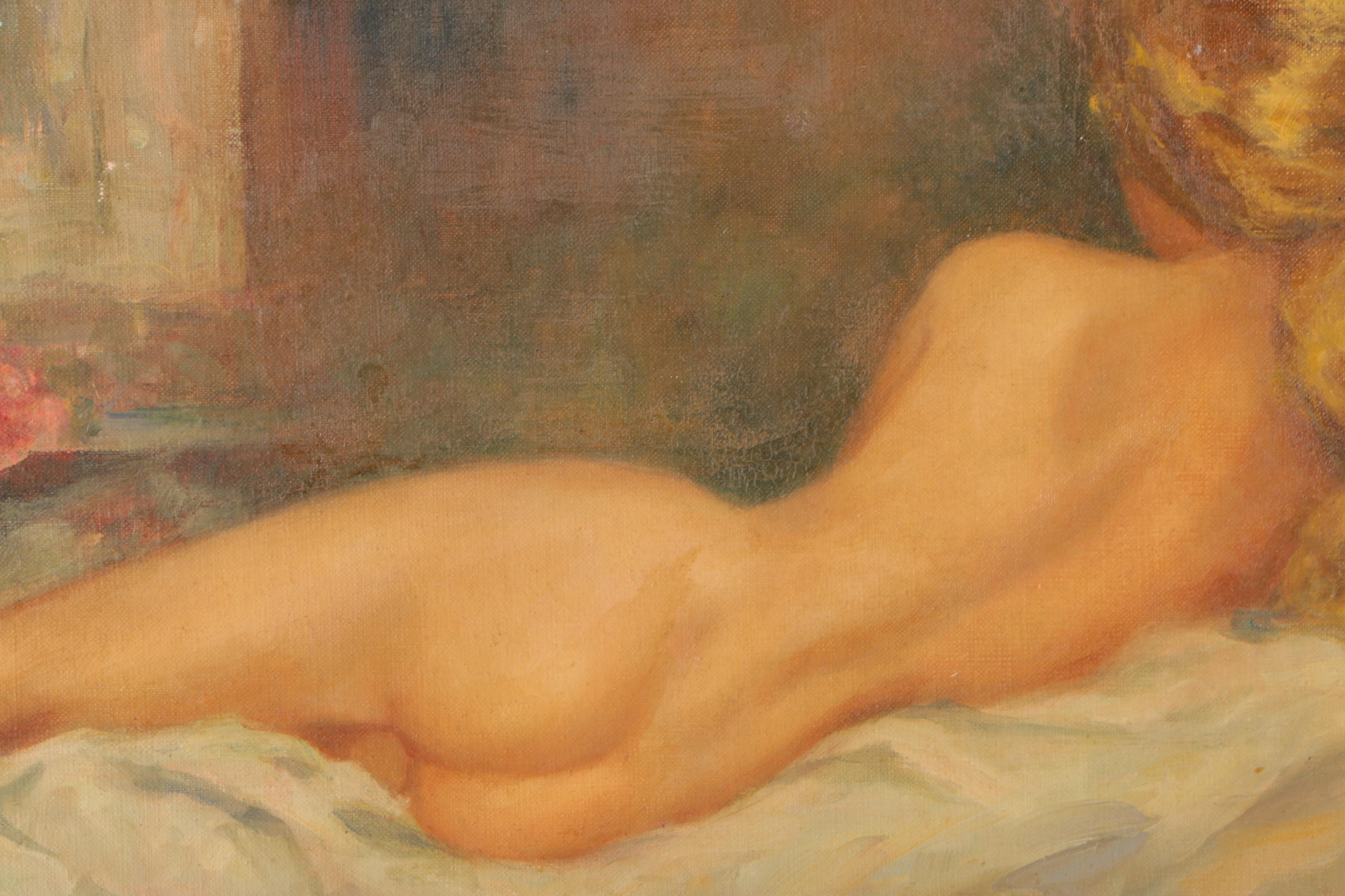 1966 Vivian Burtchby Oil on Canvas "Beautiful Dreamer"