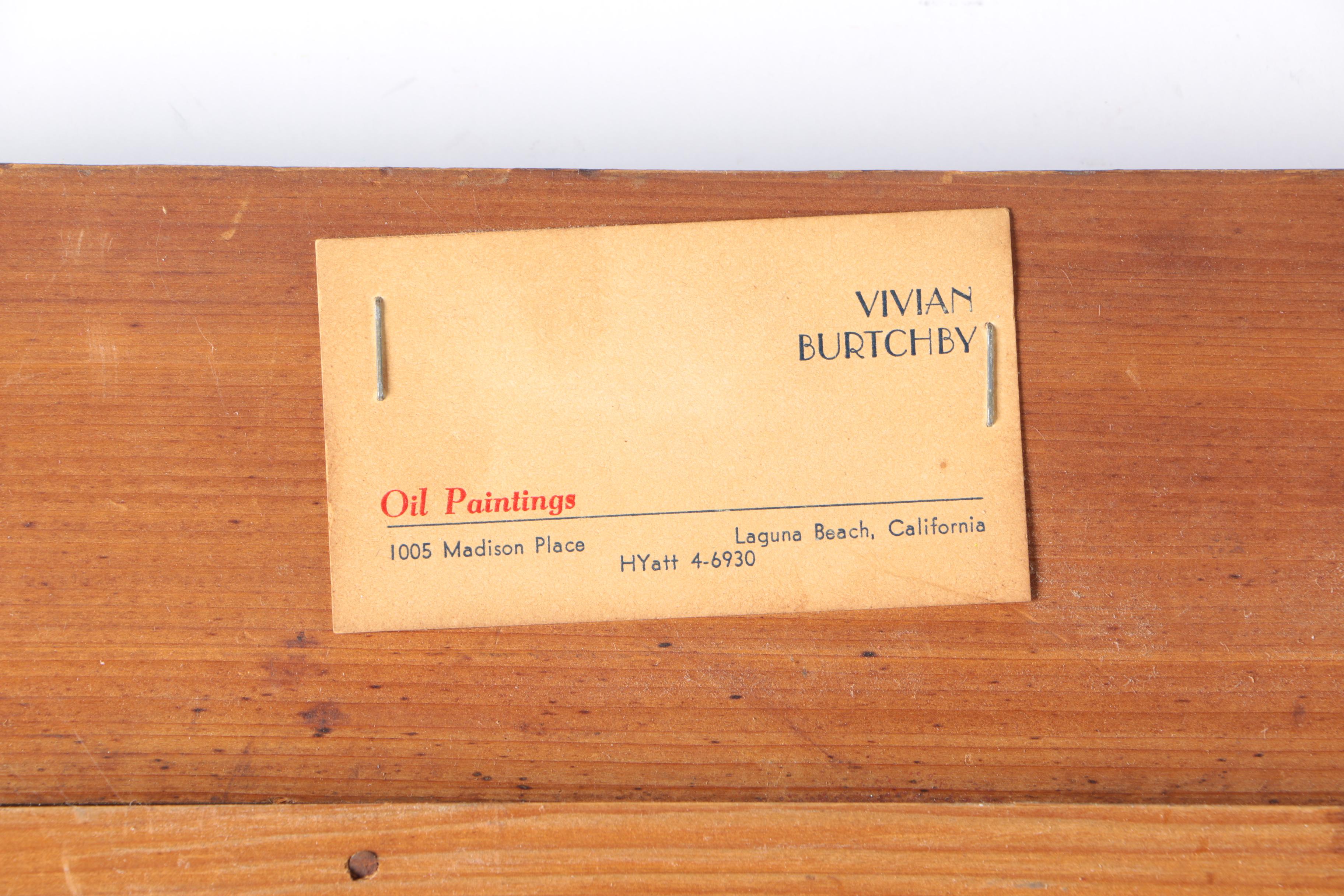 1966 Vivian Burtchby Oil on Canvas "Beautiful Dreamer"